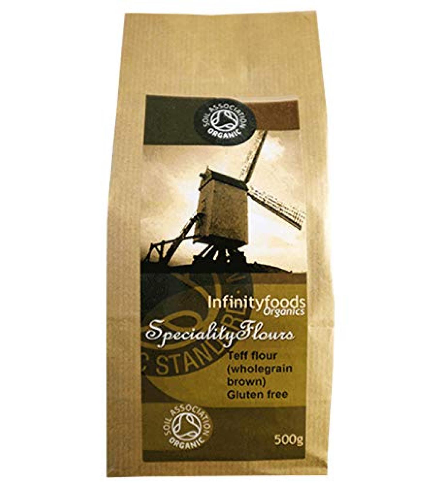 Wholegrain Brown Teff Flour Organic 500g (Infinity Foods)
