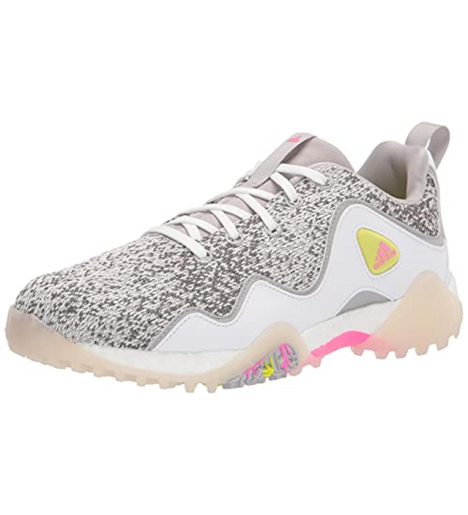adidas Women's Codechaos 21 Primeblue Spikeless Golf Shoes 9 - Footwear White/Screaming Pink/Grey Two - Buy Online on GoSupps.com