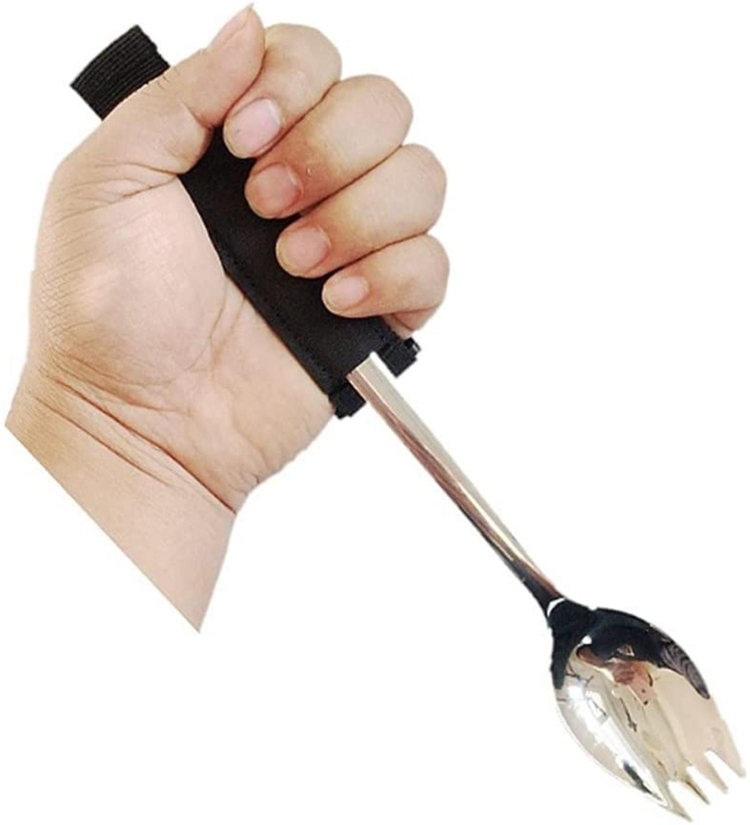 Adaptive Utensils Non-Slip Disabled Fork Spoon in One Easy Grip Elder Utensil Disabled Flexible Spoon for Hand Tremors Arthritis Parkinson s or Elderly Elderly Assistance Products - Buy Online on GoSupps.com