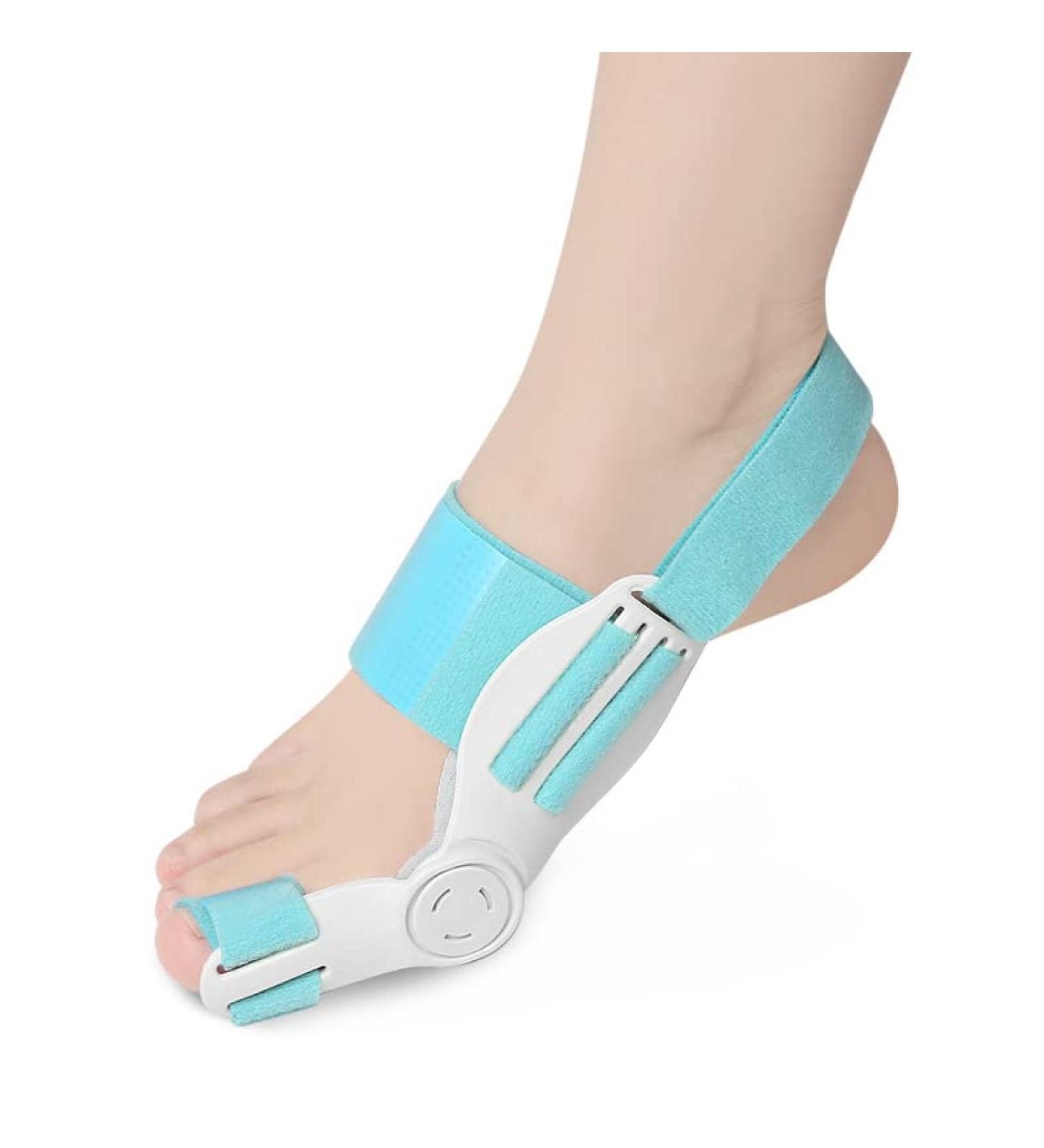 Bunion Corrector - Orthopedic Toe Straightener for Bunion Relief, Adjustable with Silicone Pad - Blue, Men and Women - Buy Online on GoSupps.com