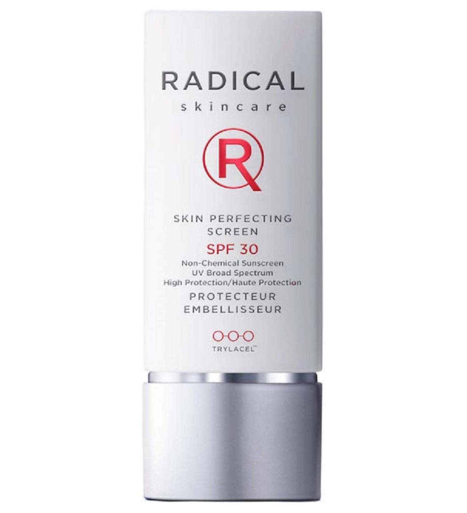 Radical Skincare Skin Perfecting Screen SPF 30 | UVA/UVB Protection, Wrinkle Blur, Makeup Primer | All Skin Types | Paraben & Cruelty Free | Clinically Proven | 1.3 Fl Oz - Buy Online on GoSupps.com