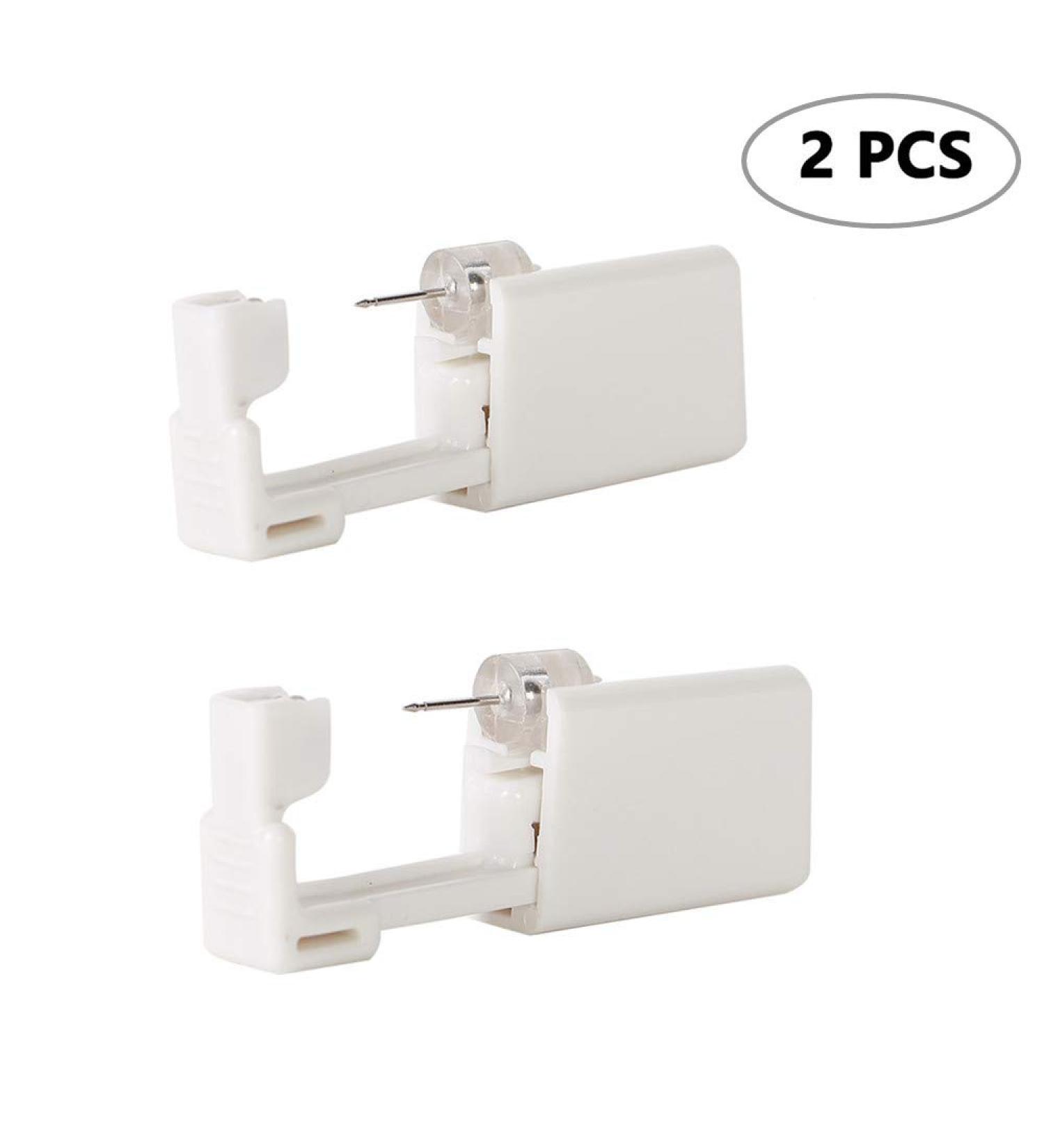 Trrut 2 Pcs Disposable Self Ear Piercing Gun Kit with Earring Studs - Easy and Safe Ear Piercing Tool - Buy Online on GoSupps.com