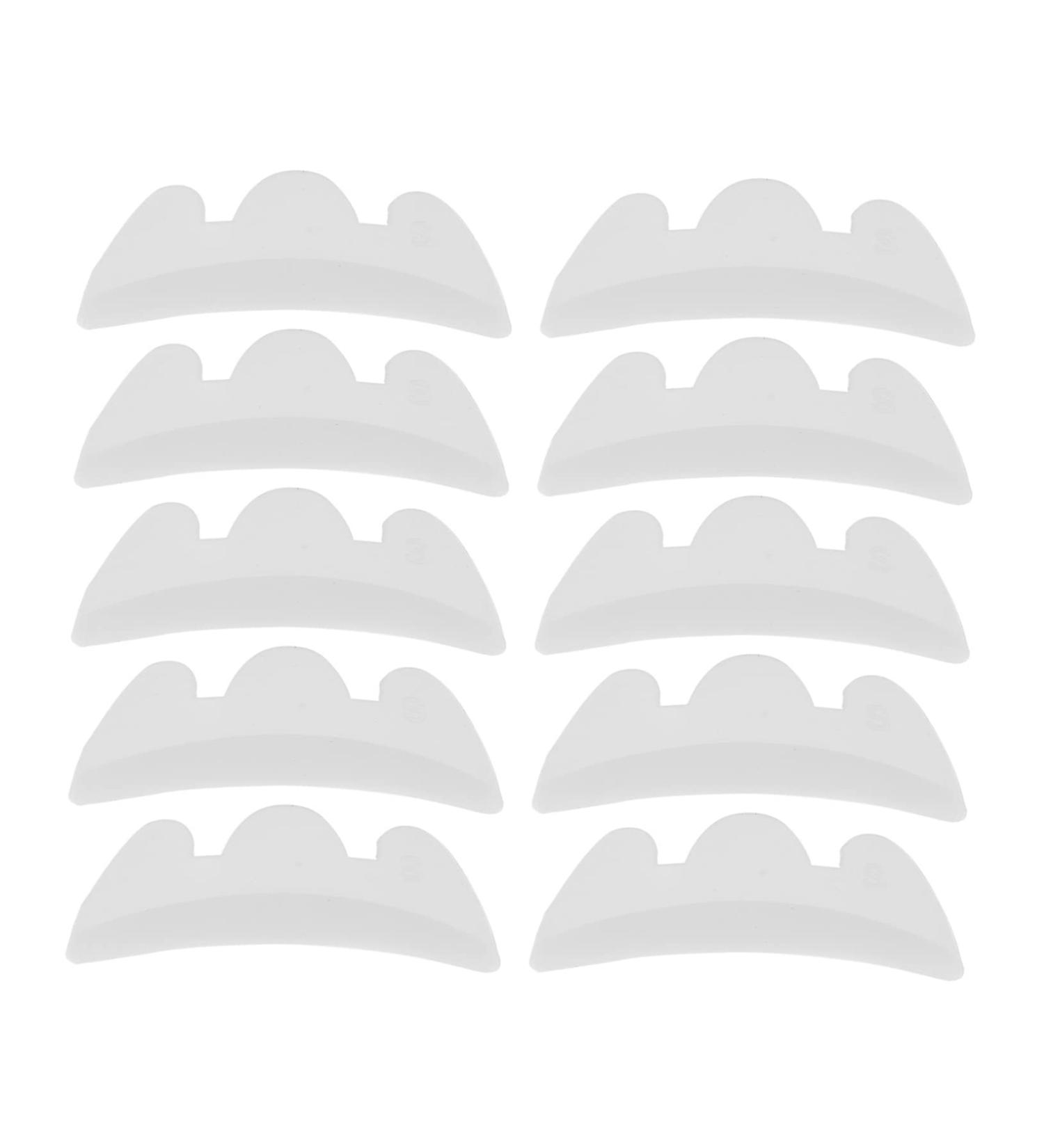 minkissy 5 Pairs Silicone Gasket Lash Tool Eyelash Perming Pads Silicone Eyelash Pad Eyelashes Grafting Gasket Eyelash Grafting Gasket White Silica Gel Fake Eyelashes Patch - Buy Online on GoSupps.com