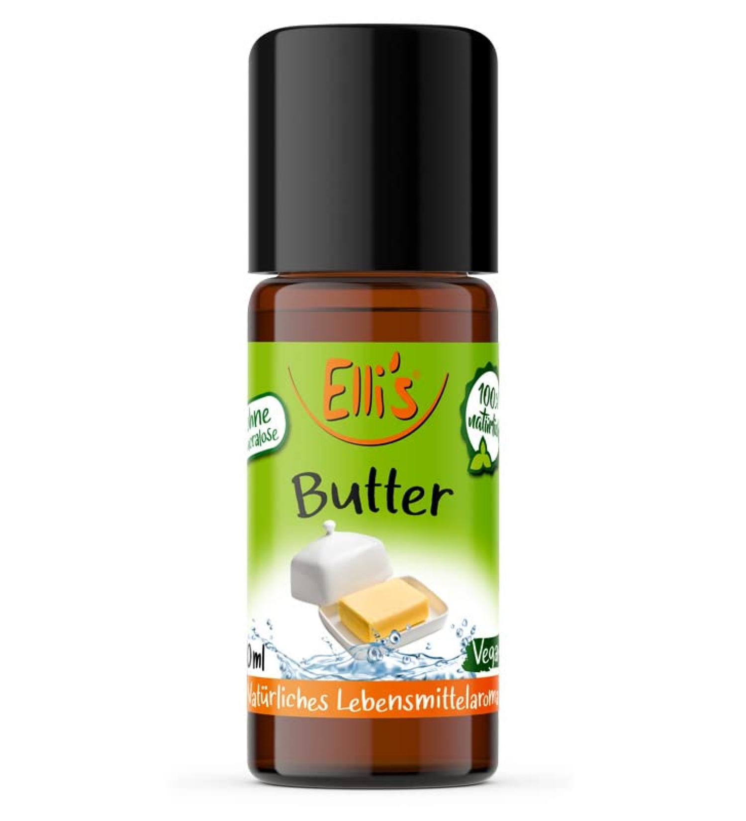 Ellis Flavors Butter Aroma Concentrate - 100% Vegan & Natural | Enhance Dishes & Drinks | 10ml - Buy Online on GoSupps.com