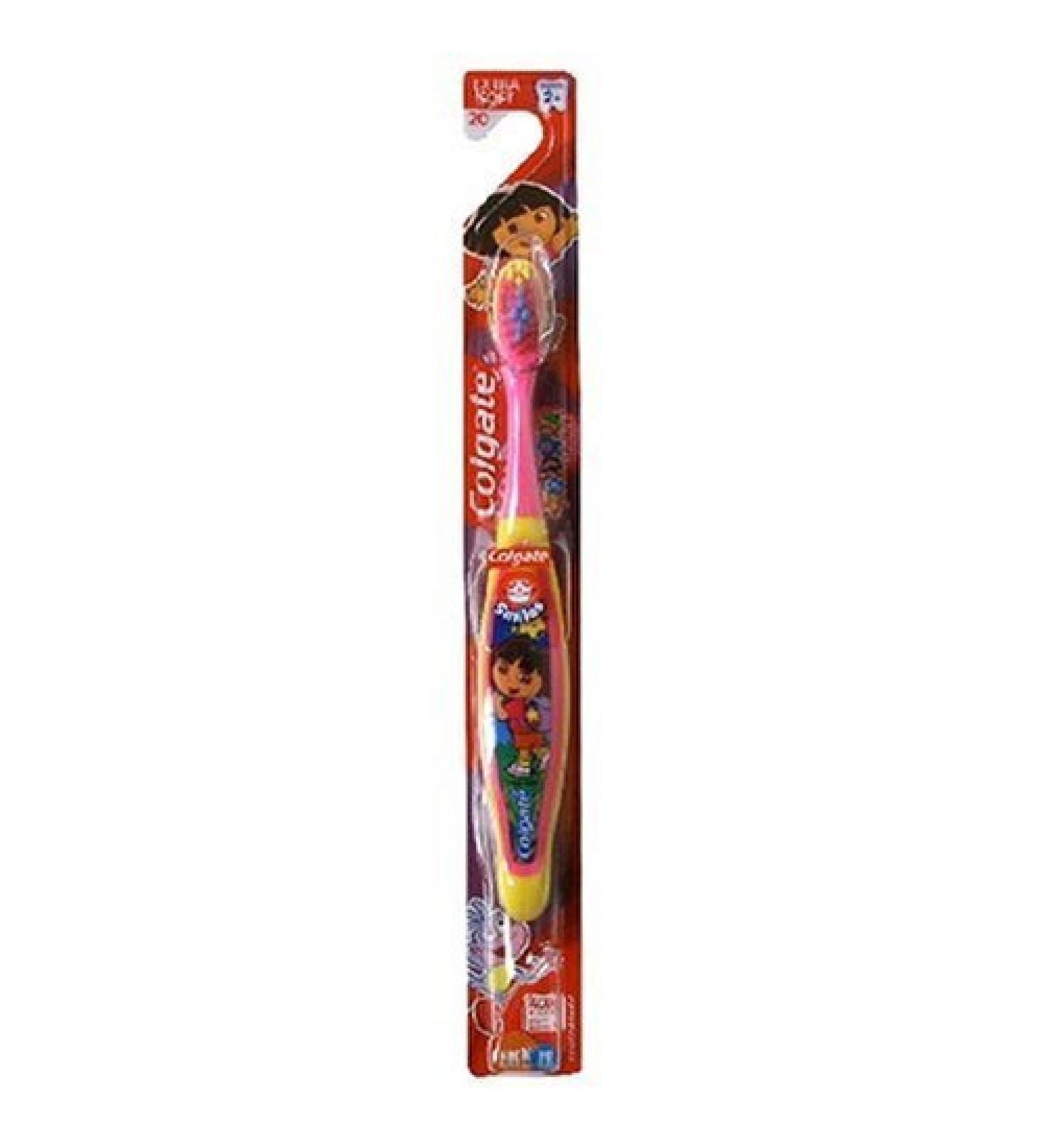 Colgate Toothbrush Dora The Explorer Extra Soft Ages 2+ Manual Toothbrushes (Pack of 6)