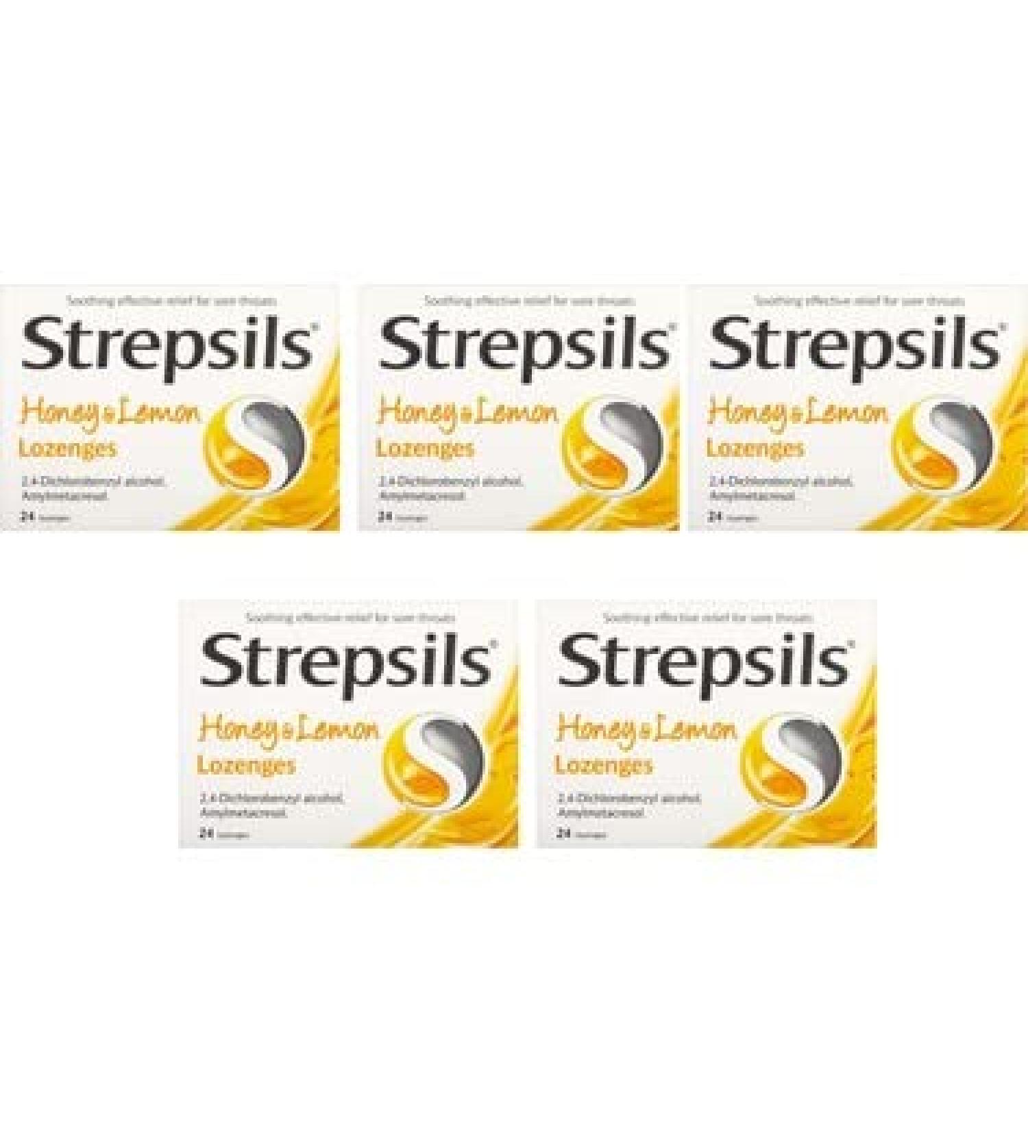 Buy 5x Strepsils Honey & Lemon Cough Pills - Soothe Sore Throat | Wholesale Prices | Made in Thailand - International Shipping Available - Buy Online on GoSupps.com