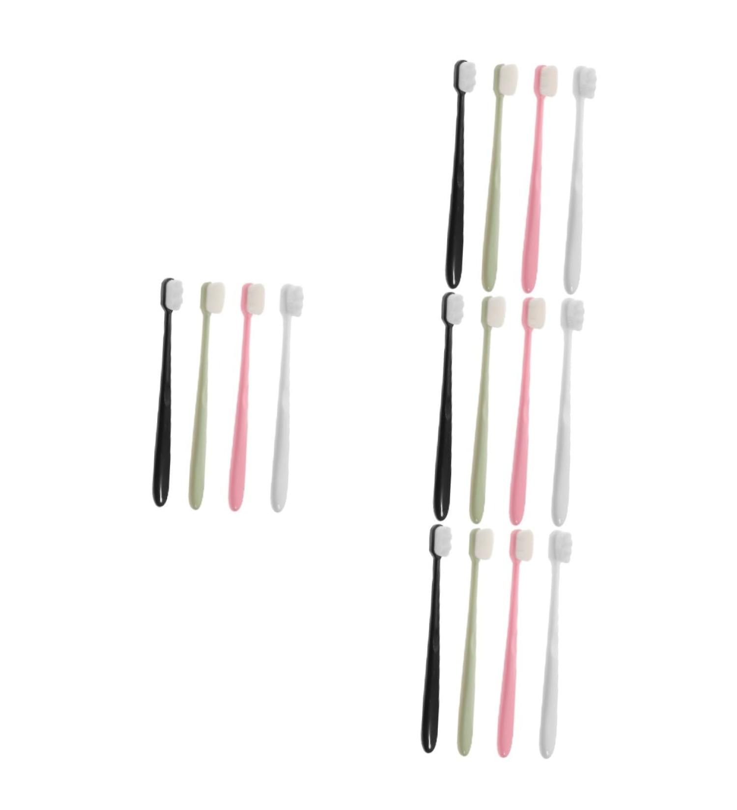 Healvian 16 Pcs Extra Soft Children's Travel Toothbrush Set - Natural Bristles Hand Toothbrush for Hotel & Camping - Buy Online on GoSupps.com