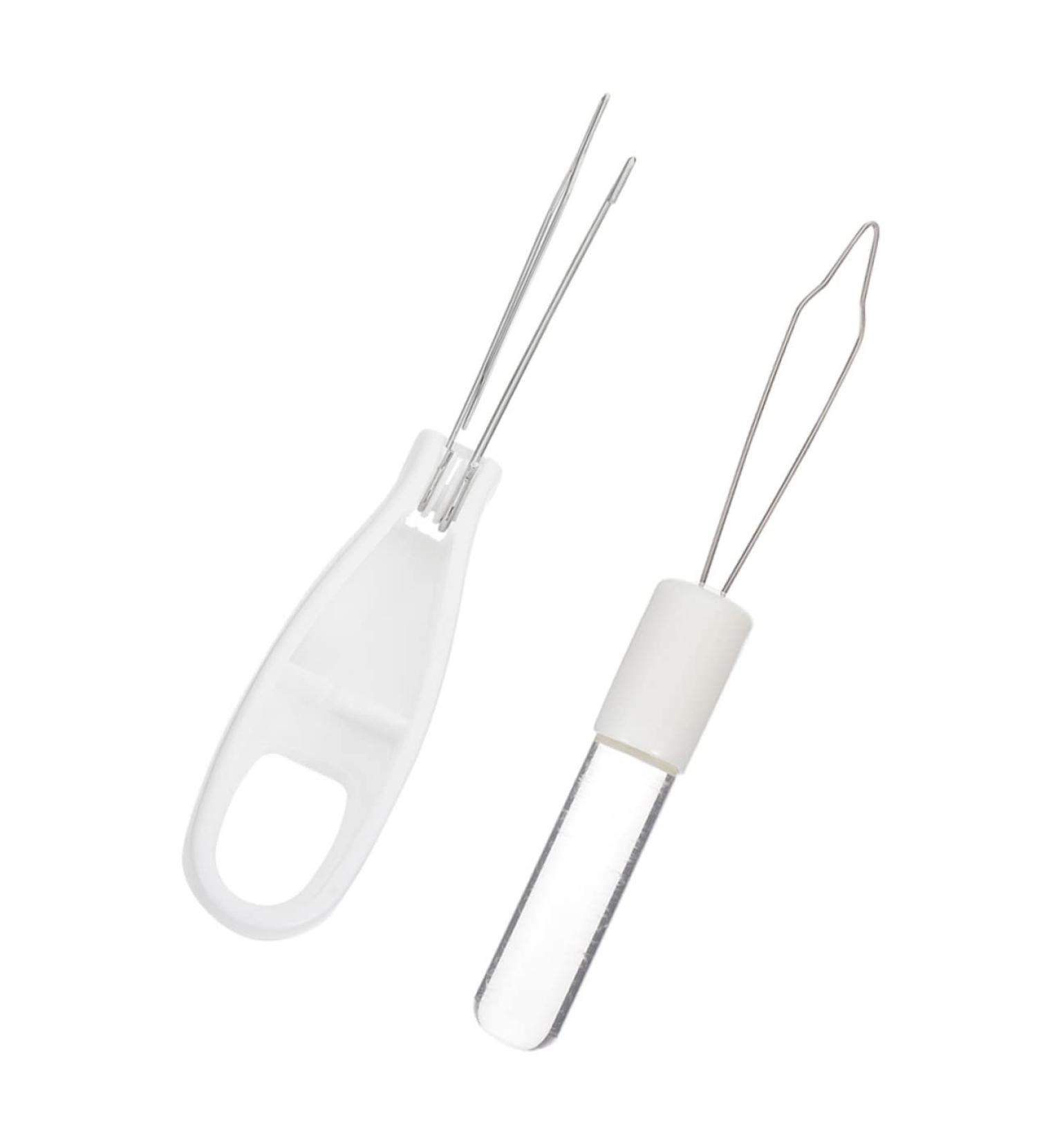 Button Hook Helper 2pcs Hook Zipper Pull Grip Zipper Hook Coat Acrylic White Jacket Elder - Buy Online on GoSupps.com