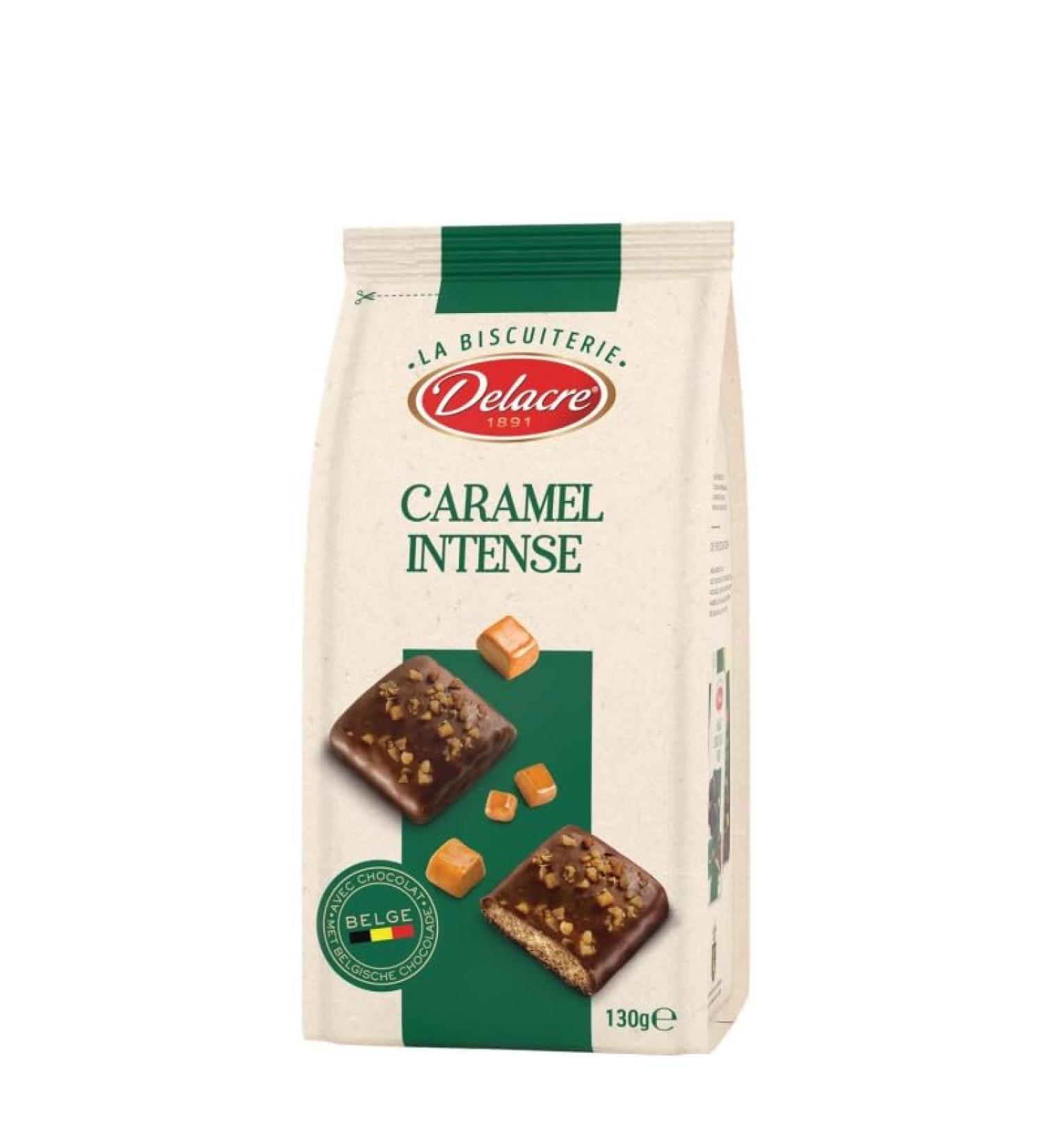 G n rique DELACRE - Delacre Intense Caramel Biscuits 136g - Pack of 4 - Sold in Packs
