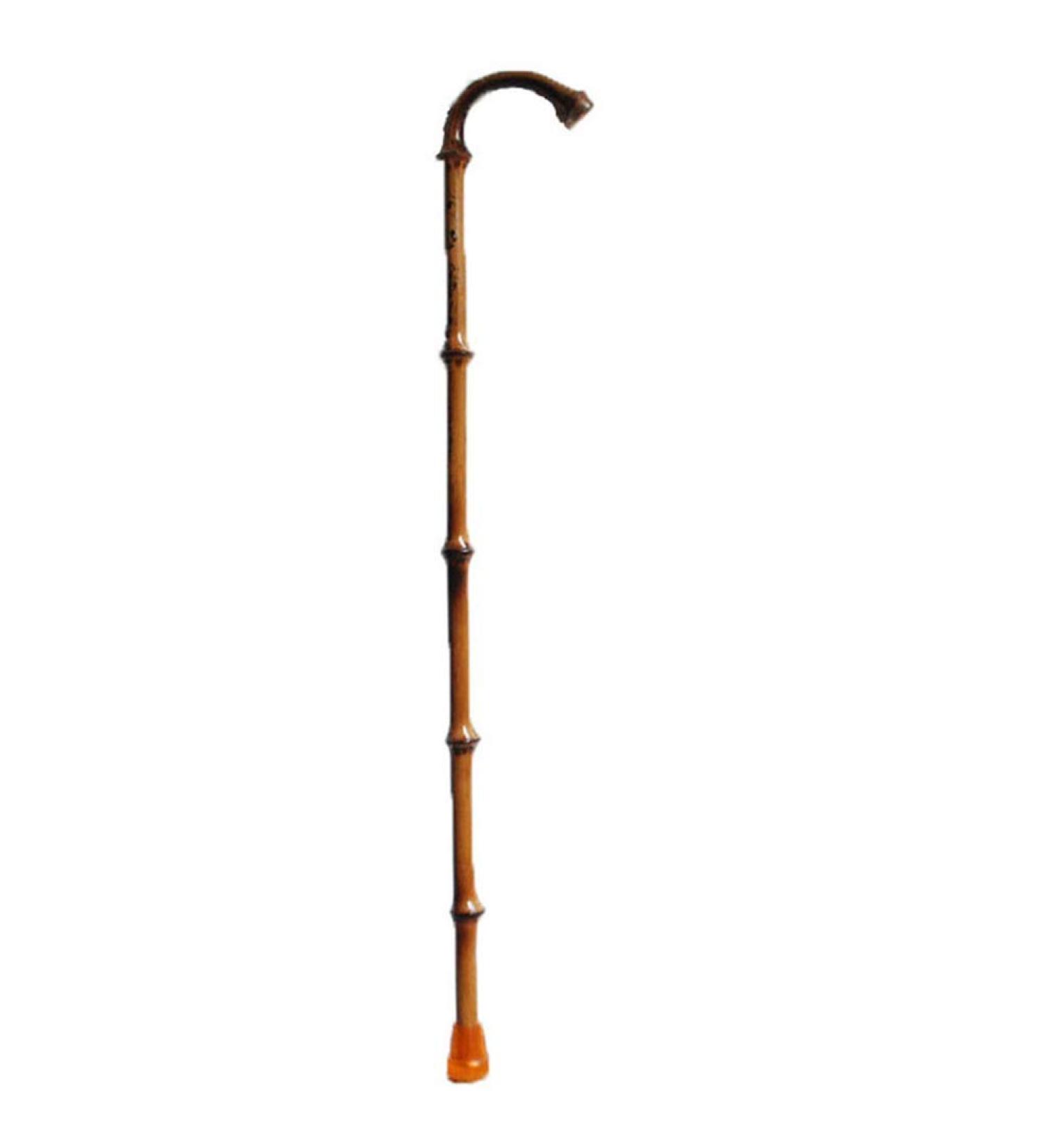 Wooden Crutch Handmade Bamboo Wood Qiong Bamboo Non-Slip for Hiking Outdoor Elderly Walks Beautiful Scenery Bathing in Sunlight 35.4inches - Buy Online on GoSupps.com
