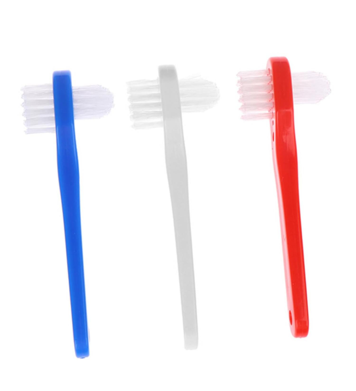 Doitool Toothbrushes Set - 3 Pro Toothbrushes for Dental Care Prosthesis Cleaning & Accessories | Optimal Oral Hygiene - Buy Online on GoSupps.com