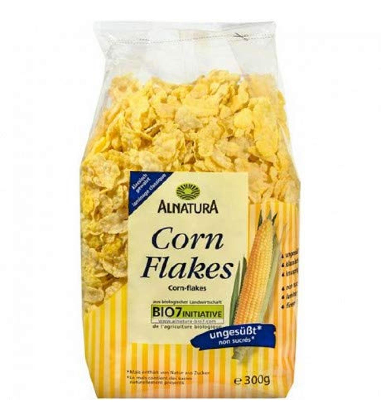 ALNATURA - Unsweetened Rolled Corn Flakes 300G - Pack of 4 - Sold Per Pack
