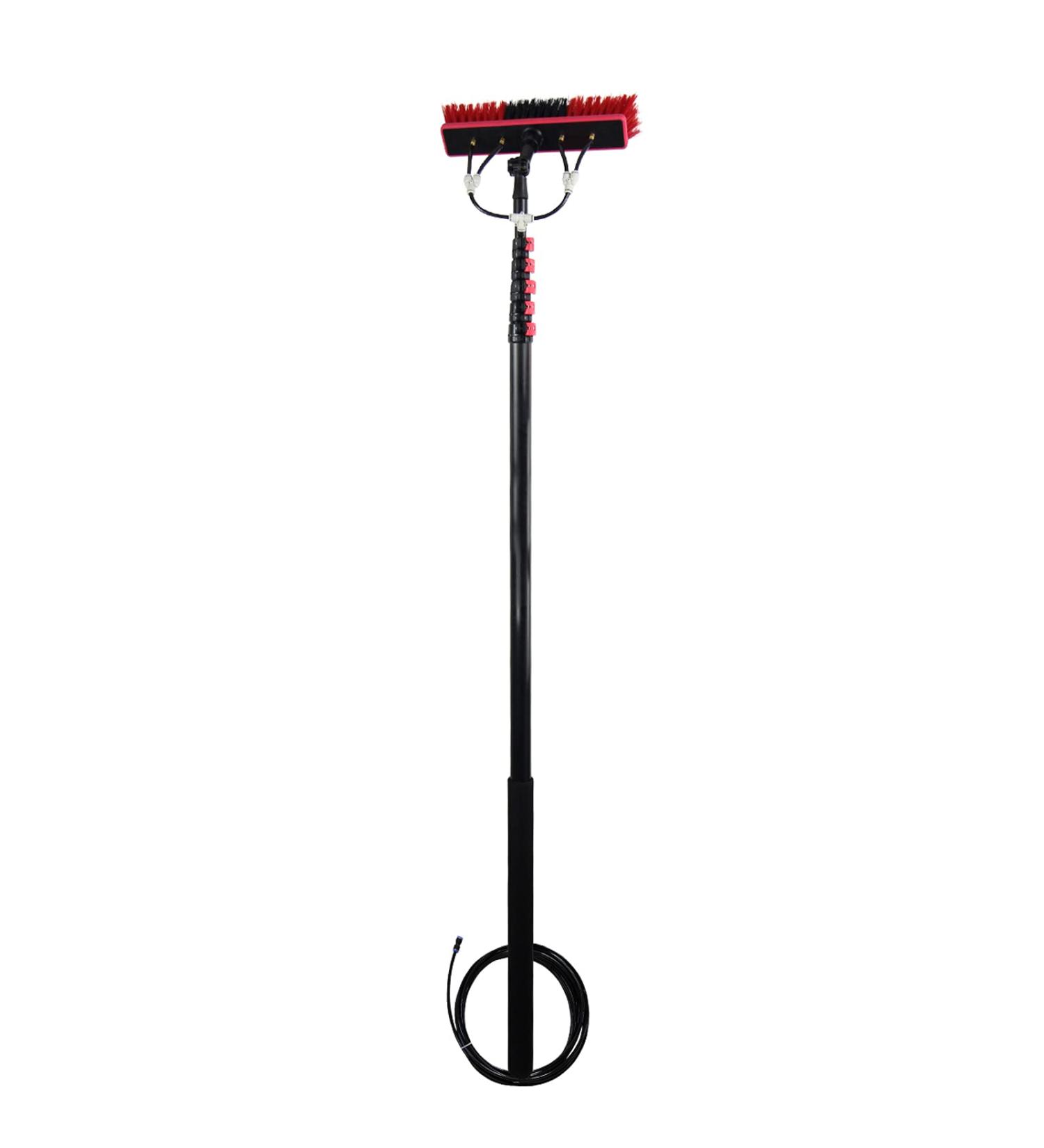 photovoltaic cleaner window cleaning pole Window Cleaning Pole Water Fed Telesbrush Photovoltaic Panel Cleaning Tool Brush Head for Cleaning Photovoltaic and Other Cleaning Activities-18Ft/ 30Ft - Buy Online on GoSupps.com