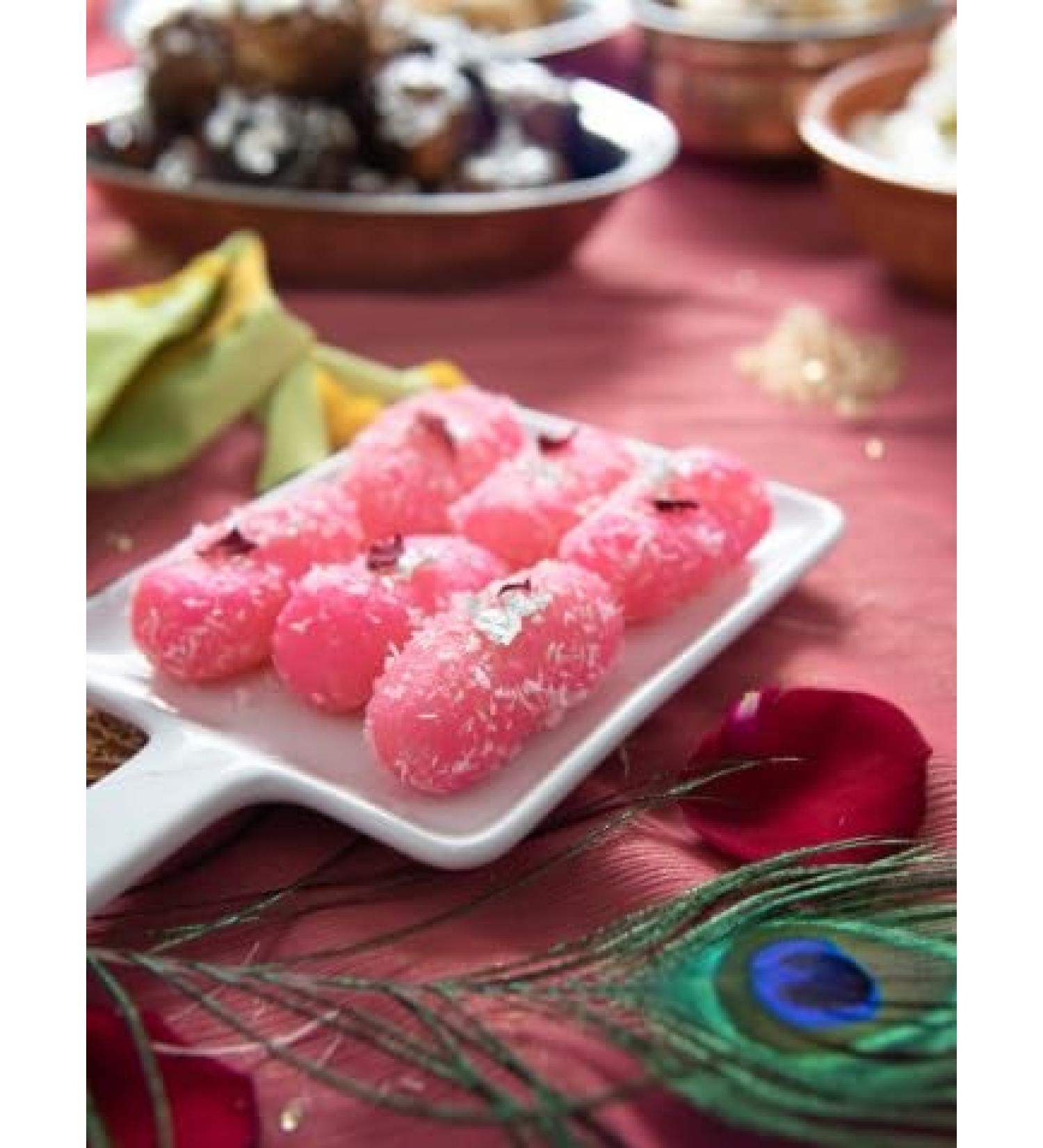 Festival Special Premium (Pink Chum Chum 300g) Delicious Indian Traditional Sweets To Sweeten Up Your Celebration Best Gift For All Occasions Marriage Diwali Holi Sold By Kidzbuzz - Buy Online on GoSupps.com