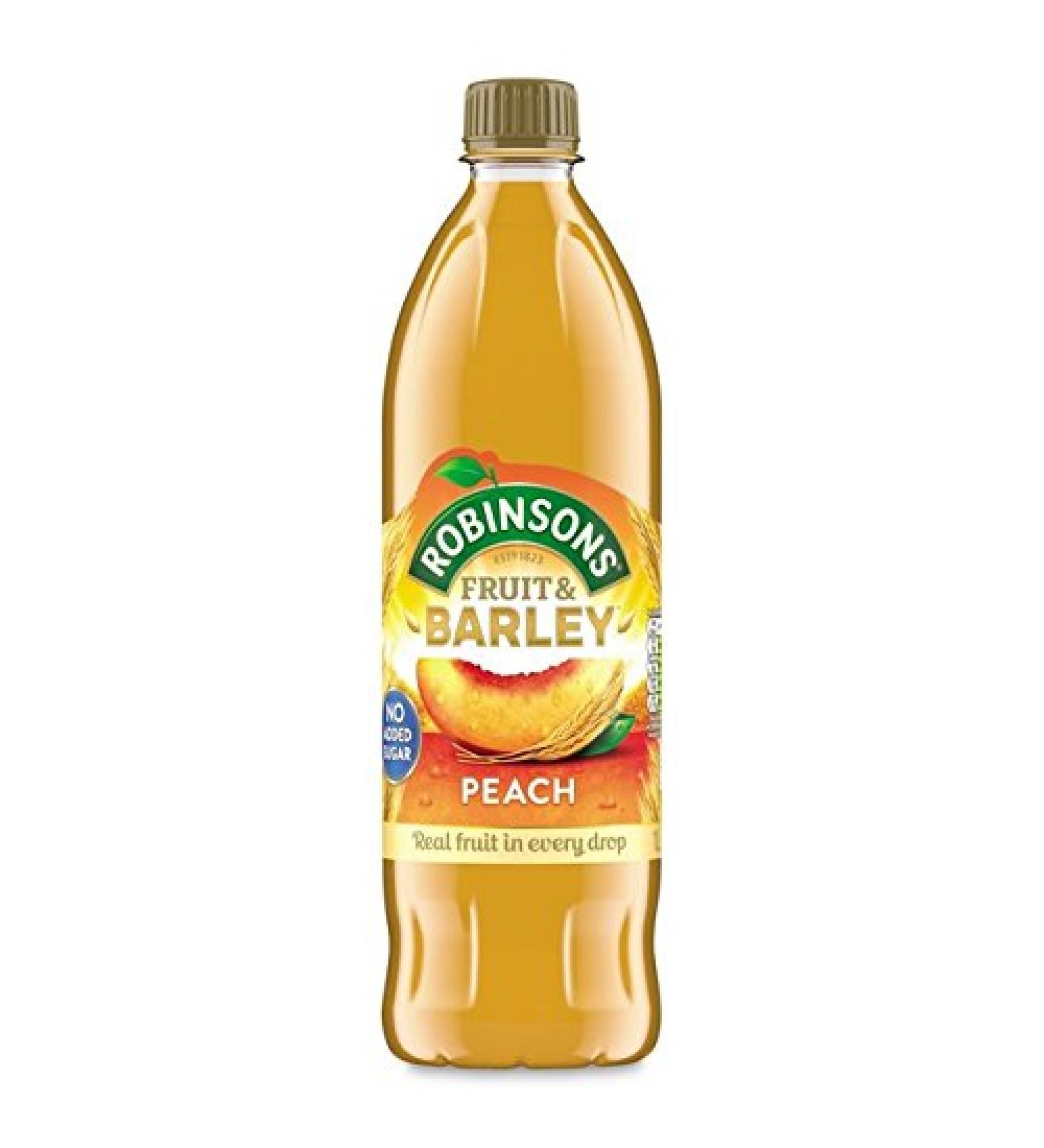 Robinsons Robinsons Peach Fruit & Barley No Added Sugar 1L