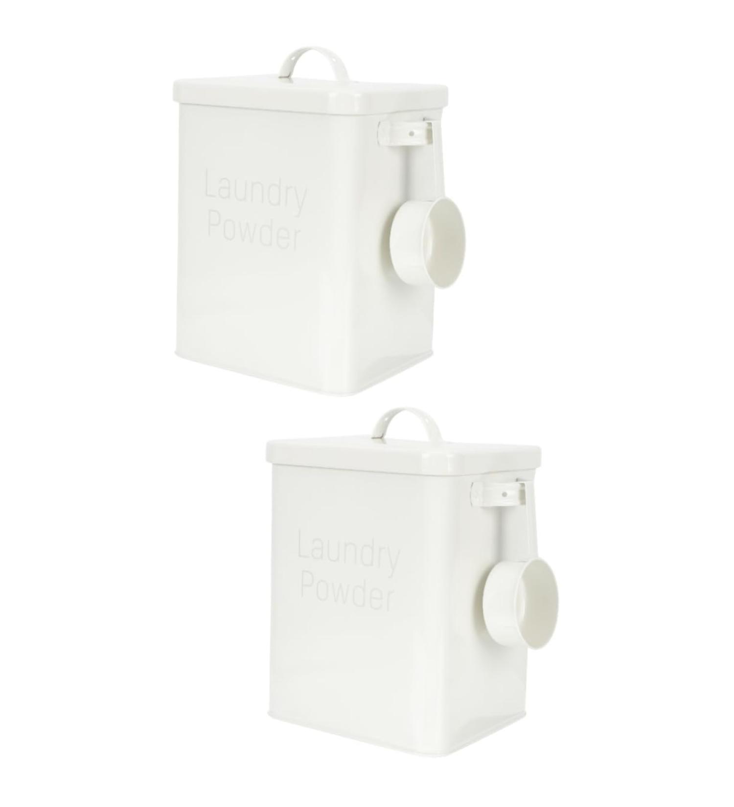 Didiseaon 2pcs Box Refillable Containers Laundry Holder Condensate Beads Bucket Dispenser Iron White 1 count (Pack of 1) Whitex2pcs - Buy Online on GoSupps.com