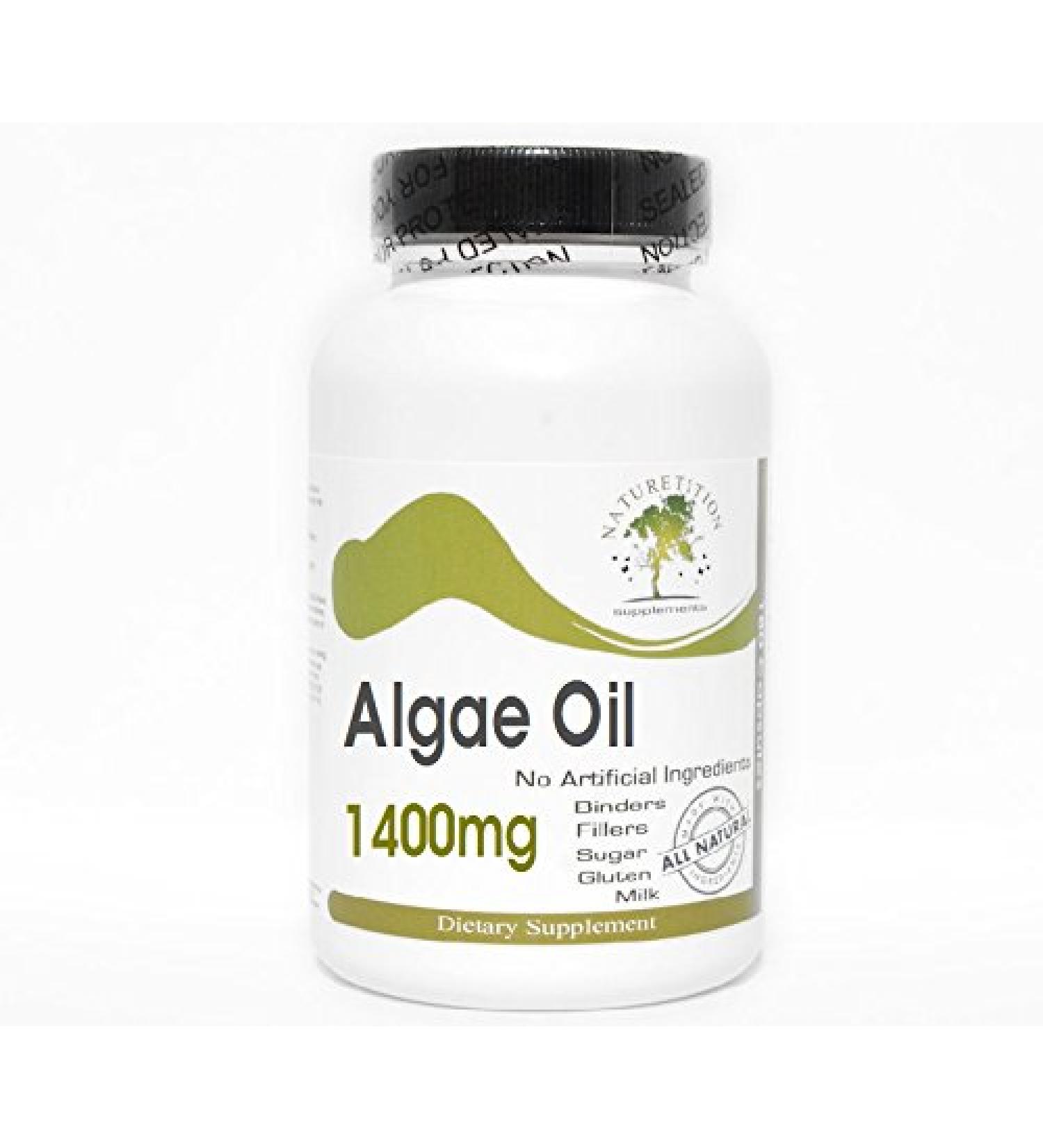 Naturetition Supplements Algae Oil 1400mg 100 Capsules - No Additives