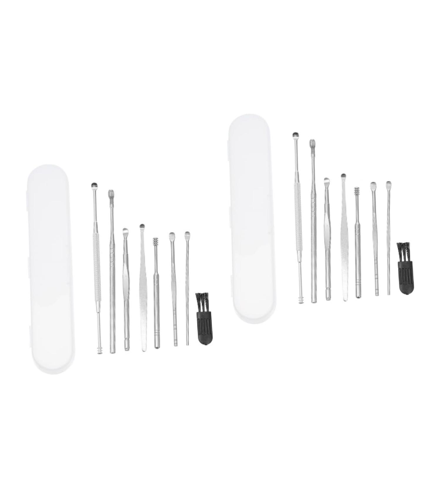 2 Sets Ear Spoon Set - 8-Piece Ear Cleaning Tools & Ear Wax Removers for Home Use | Multipurpose Ear Cleaning Supplies - Buy Online on GoSupps.com