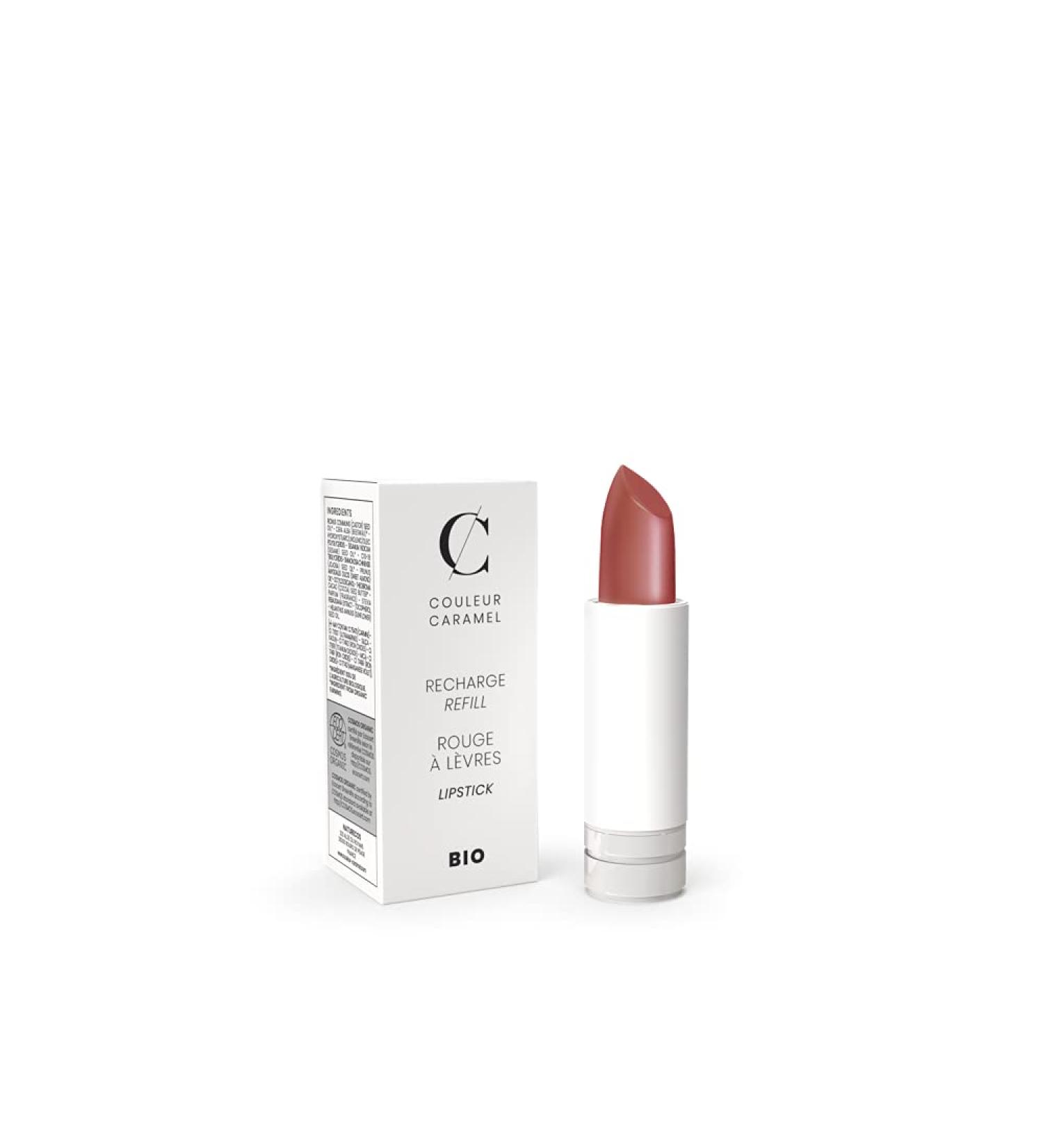 Couleur Caramel - Organic Pearly Lipstick Refill (224- Rust Brown)