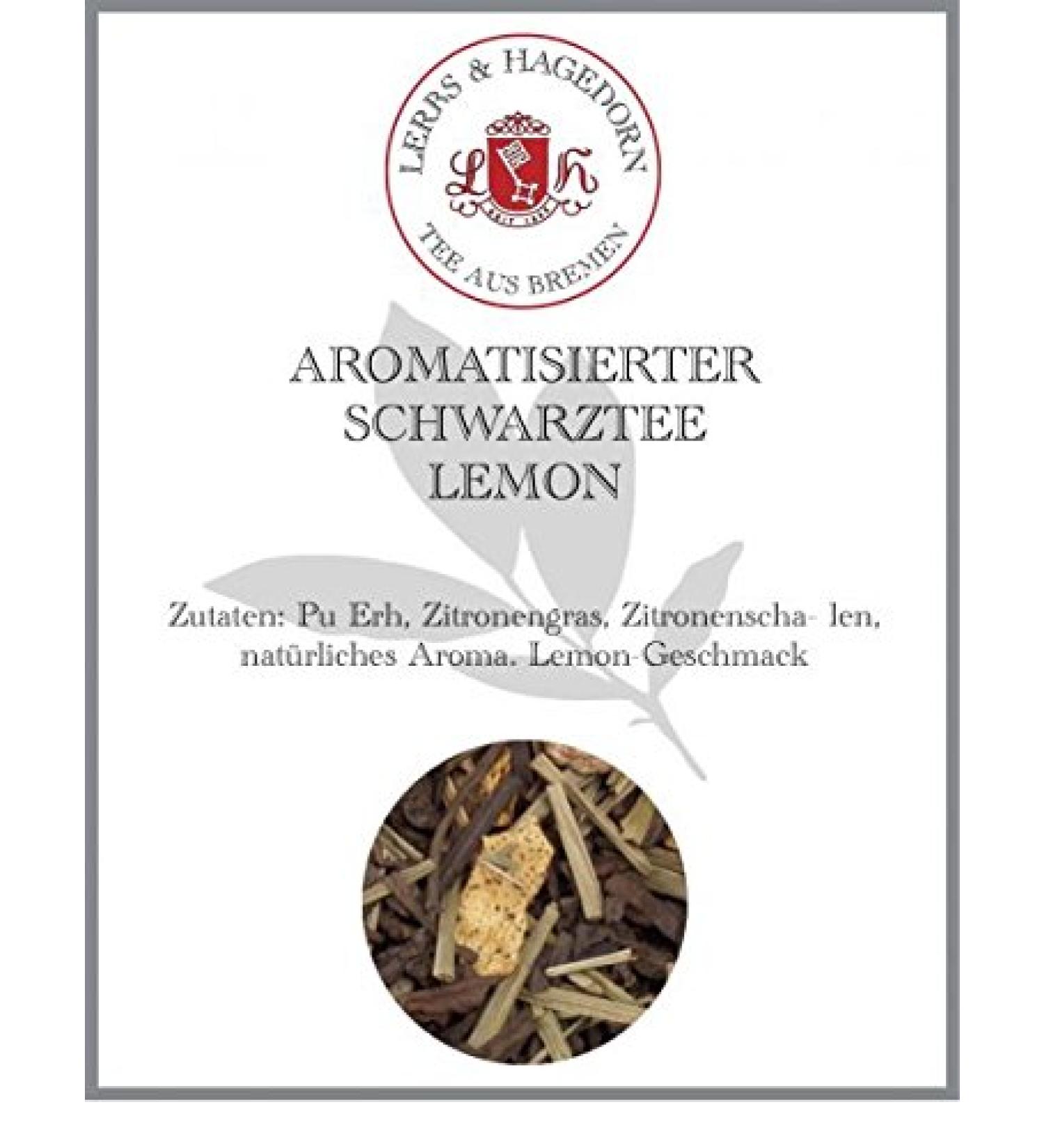  Lerbs & Hagedorn Lerbs & Hagedorn Lemon Black Tea | Lemon 2 kg approx. (162 litres) Pu-Erh lemongrass lemon peel - Buy Online on GoSupps.com