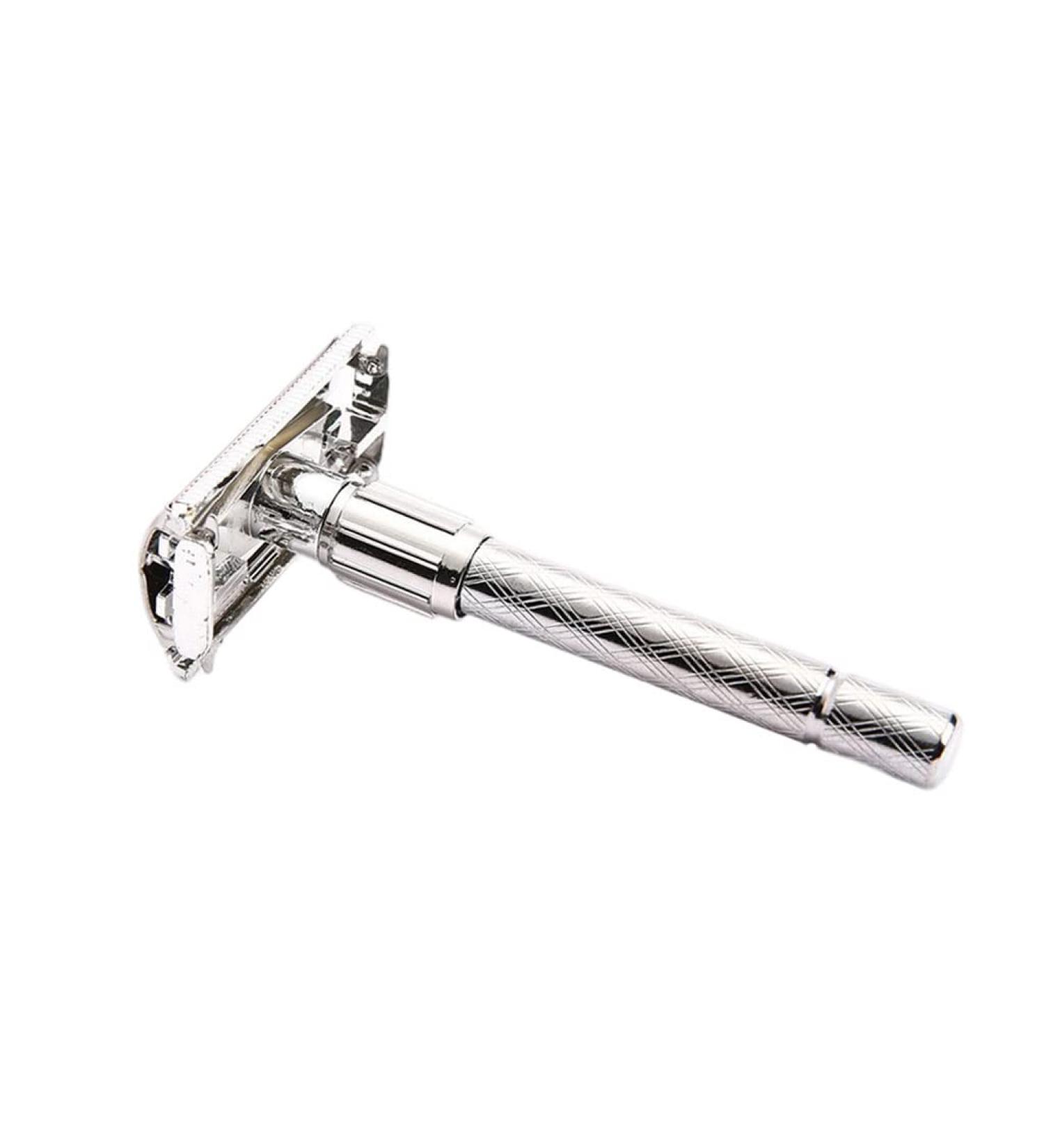 Fenteer Adjustable Double Edge Metal Shaving Razor | Classic Long Handle for Home & Beard Care - International Shipping Available - Buy Online on GoSupps.com
