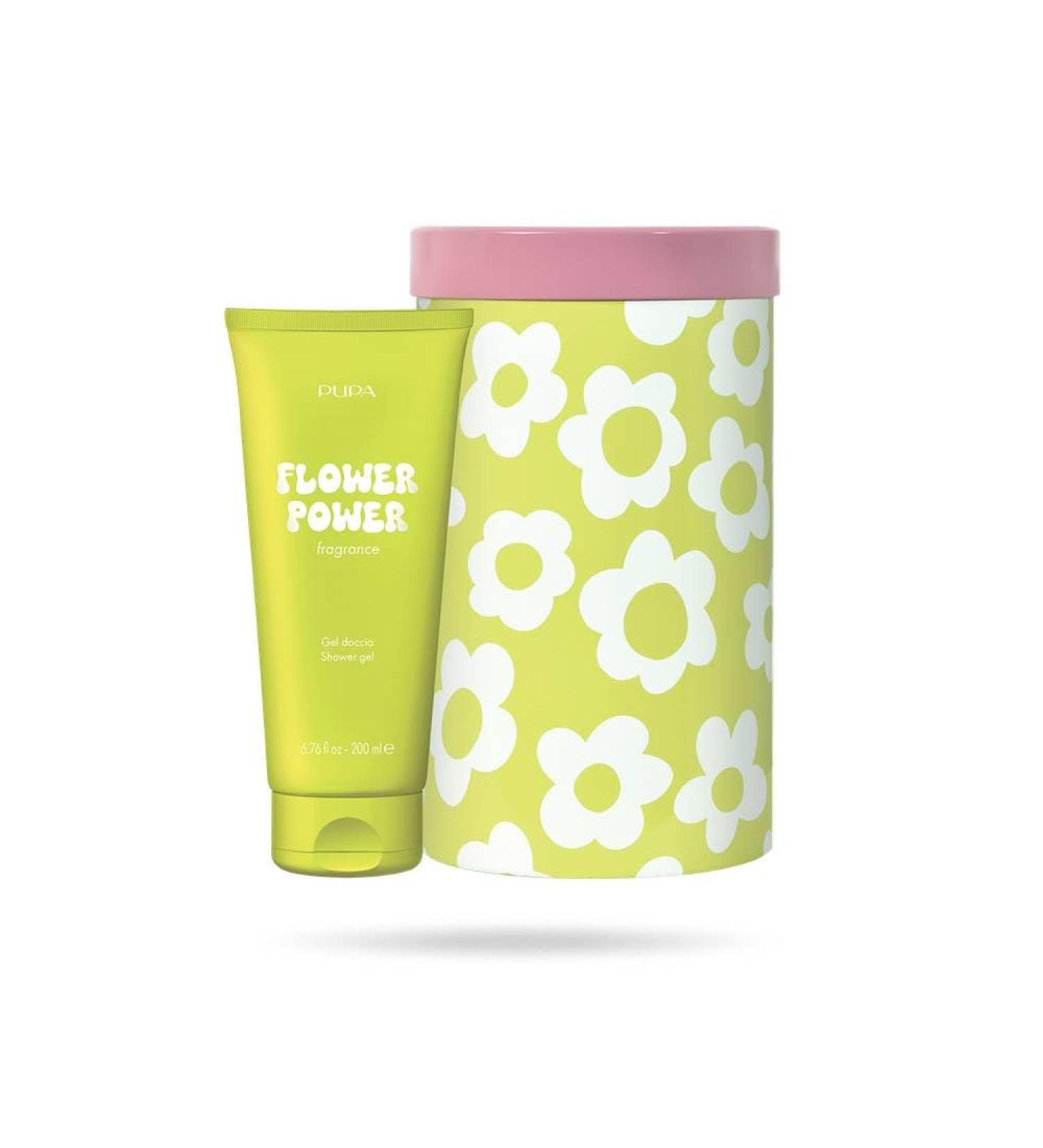 Pupa Happy Box Flower Power gift box shower gel with fresh flowers 200 ml