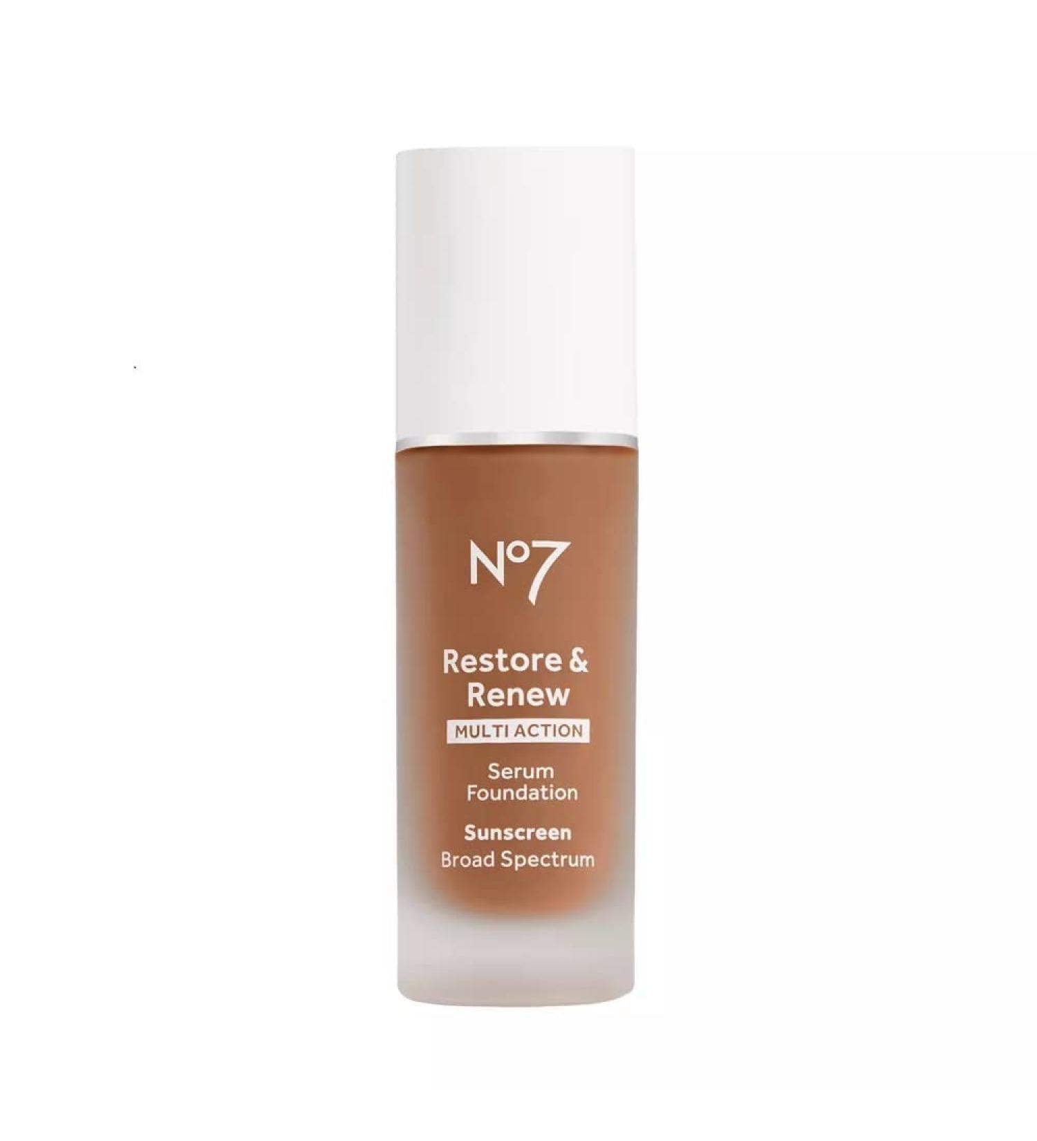 No7 Restore & Renew Multi Action Serum Foundation - Hazelnut