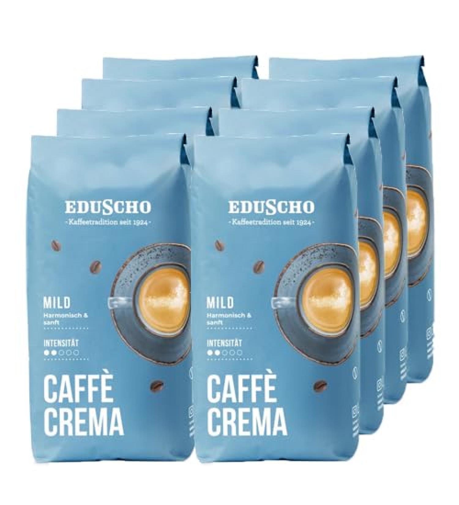 Eduscho - Caff Crema Mild Beans - 8x 1kg