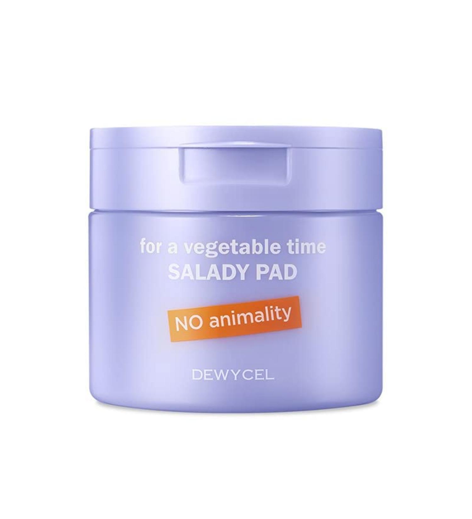 DEWYCEL SALADY PAD - 70 Soothing & Moisturizing Facial Exfoliant Pads | Plant-Based Formula with PHA & AHA | EWG Verified | Animal Testing Free - Buy Online on GoSupps.com