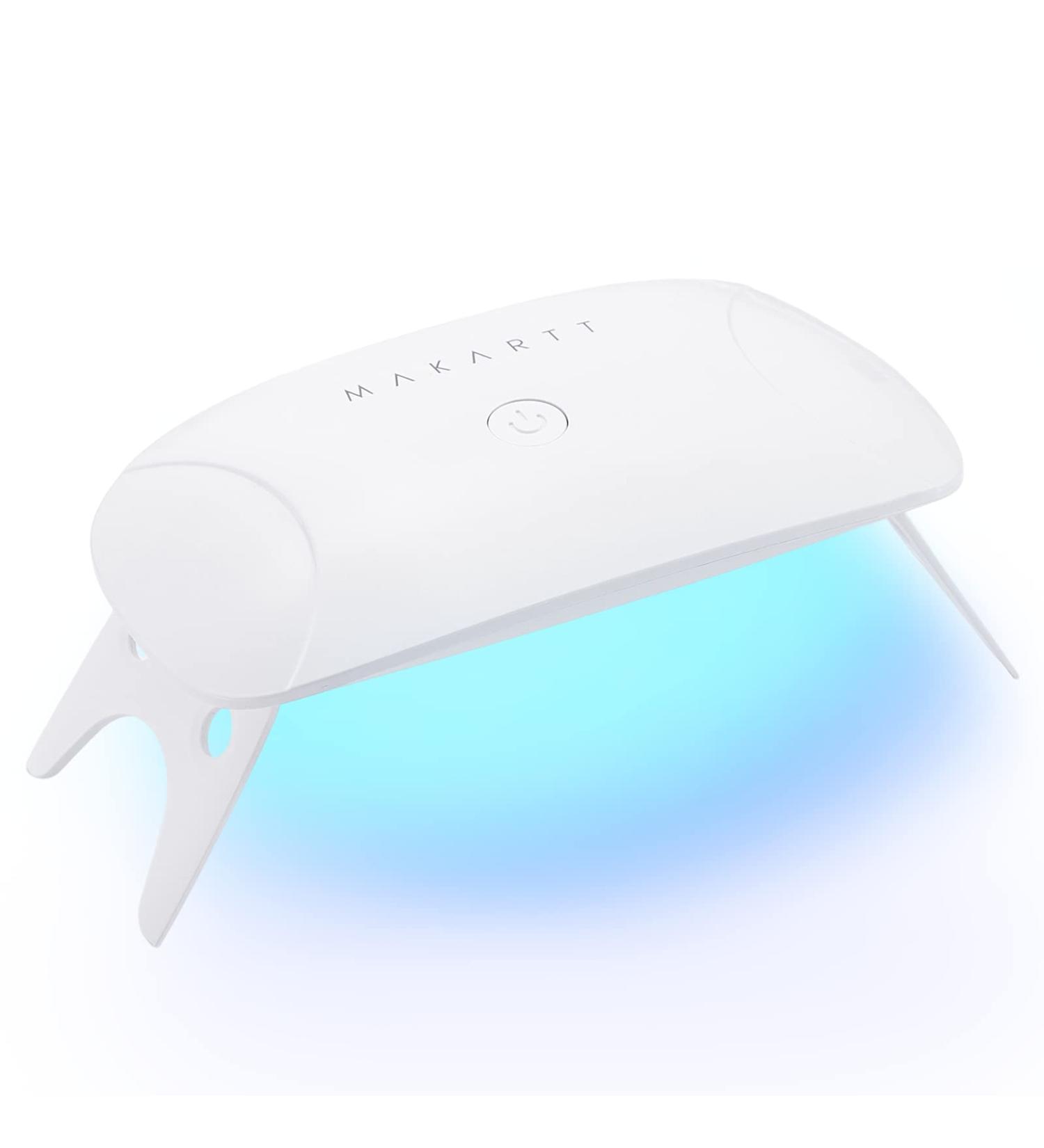 Makartt 8W LED Mini Nail Lamp | UV Nail Dryer with Timer and USB | Gel Nail Polish Light for Travel | White - Buy Online on GoSupps.com