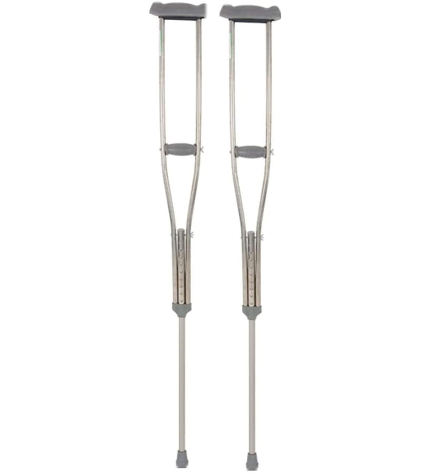 Portable Axillary Crutches Thick Stainless Steel Pair of Equipment HGCHH Smooth Sailing - Buy Online on GoSupps.com
