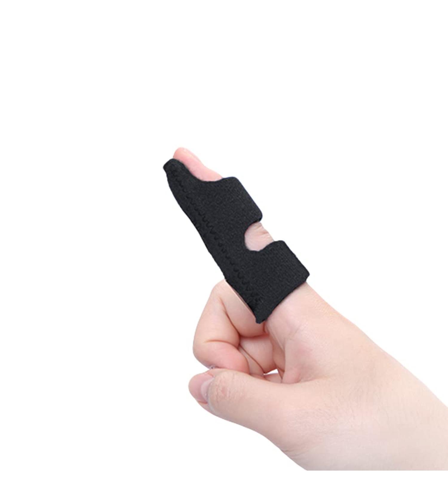 Fittoo Finger Splint for Arthritis & Tendonitis Relief - Protective Support for Index Middle & Ring Fingers - Black - Optimal Nighttime Comfort - Buy Online on GoSupps.com