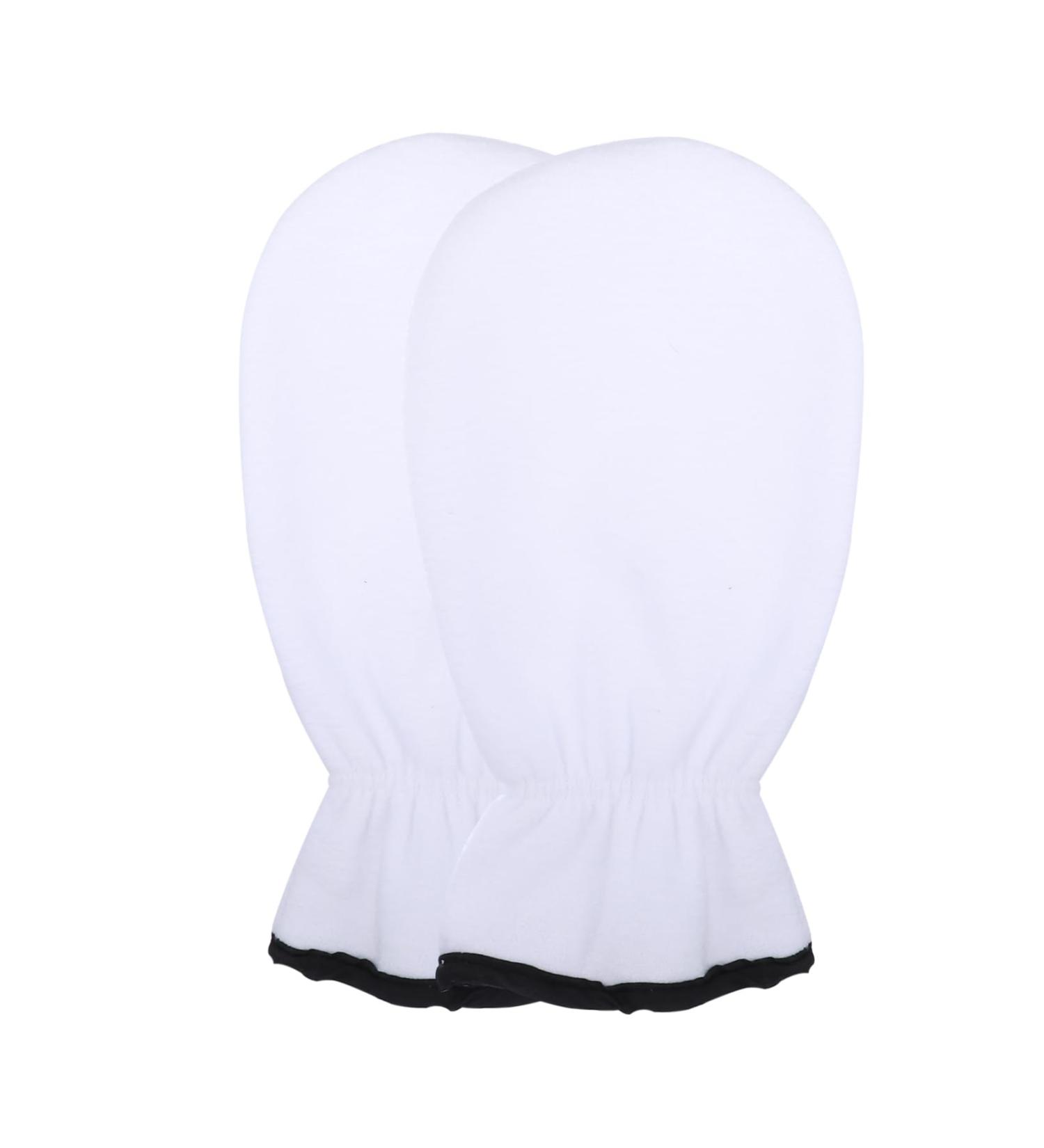 Beaupretty 1 Pair Exfoliating Hand Mask Fingerless Gloves Rough Hand Care Gloves Silk Hand Lotions Cotton Dry Hands Lotion Hydrating Gloves Gloves Spa Flannel Care Bag White 29x16cm - Buy Online on GoSupps.com