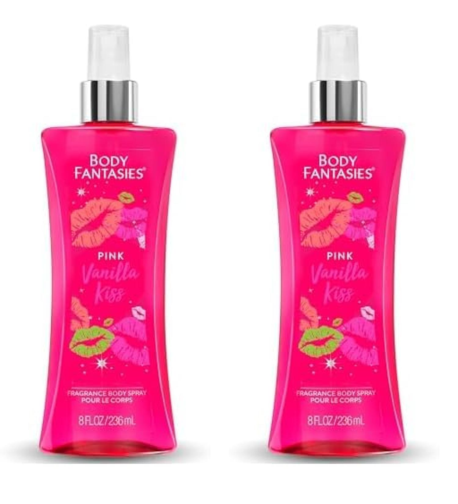 Body Fantasies SIGNATURE Fragrance Body Spray Pink Vanilla Kiss Fantasy 8 Fluid Ounce (BF44) (Pack of 2) Pink Vanilla Kiss Fantasy 8 Fl Oz (Pack of 2) - Buy Online on GoSupps.com