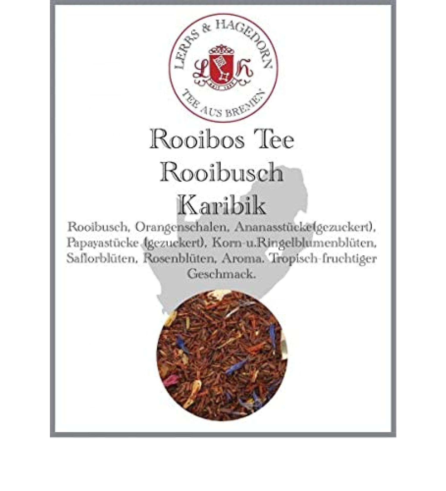  Lerbs & Hagedorn Rooibos Rooibusch Caribbean Tea 250g - Buy Online on GoSupps.com