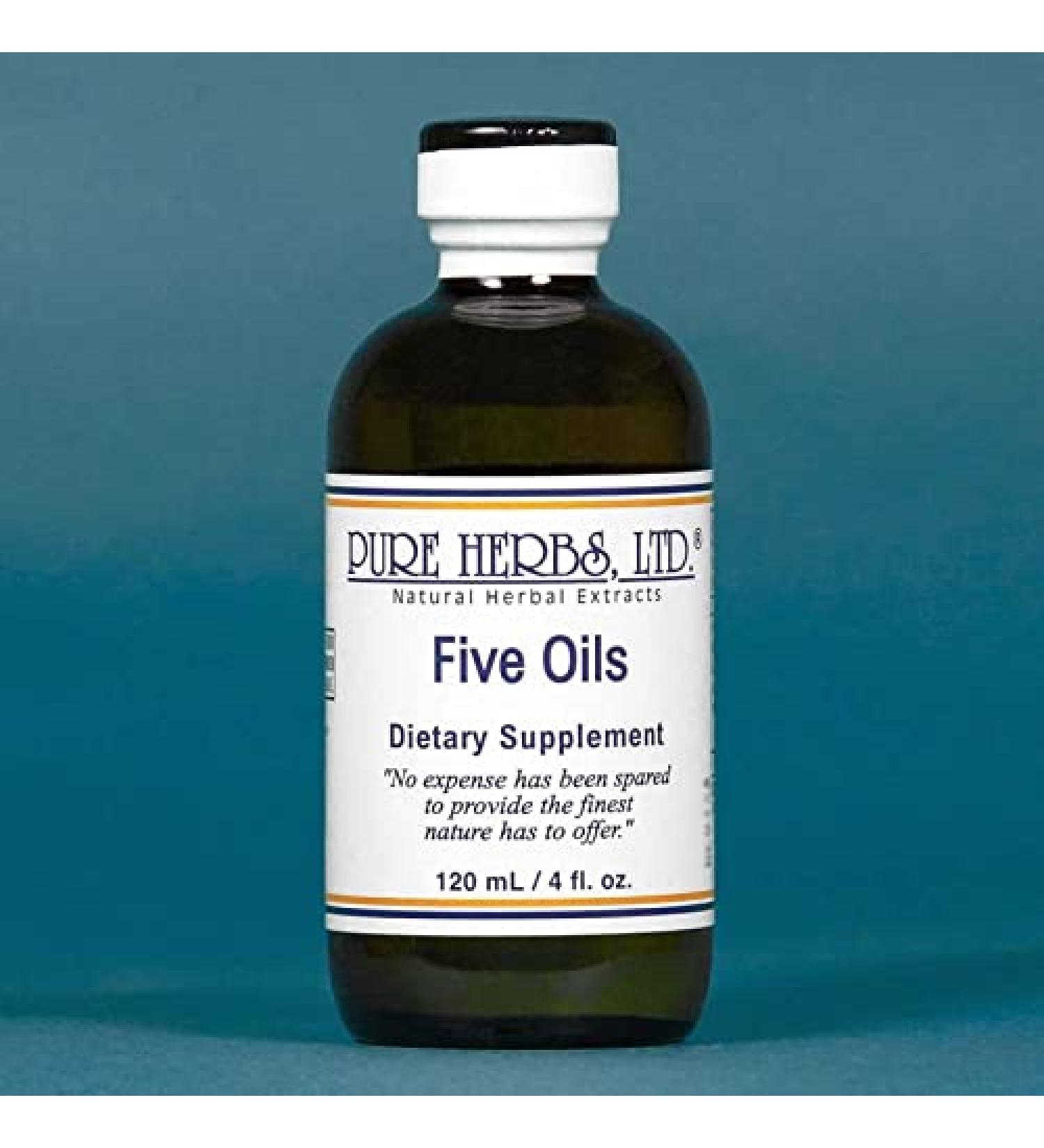 Pure Herbs Ltd. Five Oils (4 oz.) New Formula