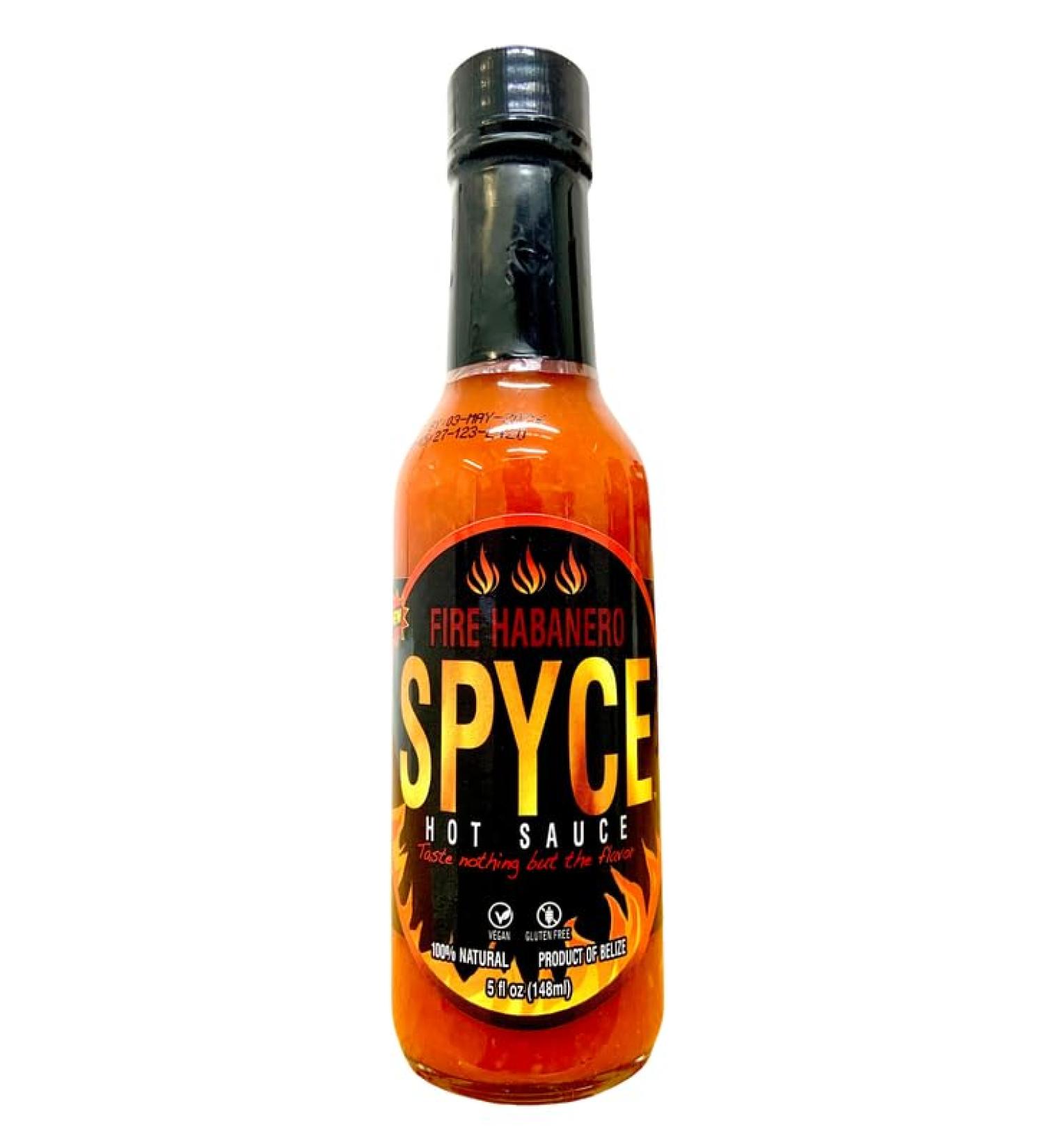 Spyce Hot Sauce Fire Habanero 148ml | 100% Natural