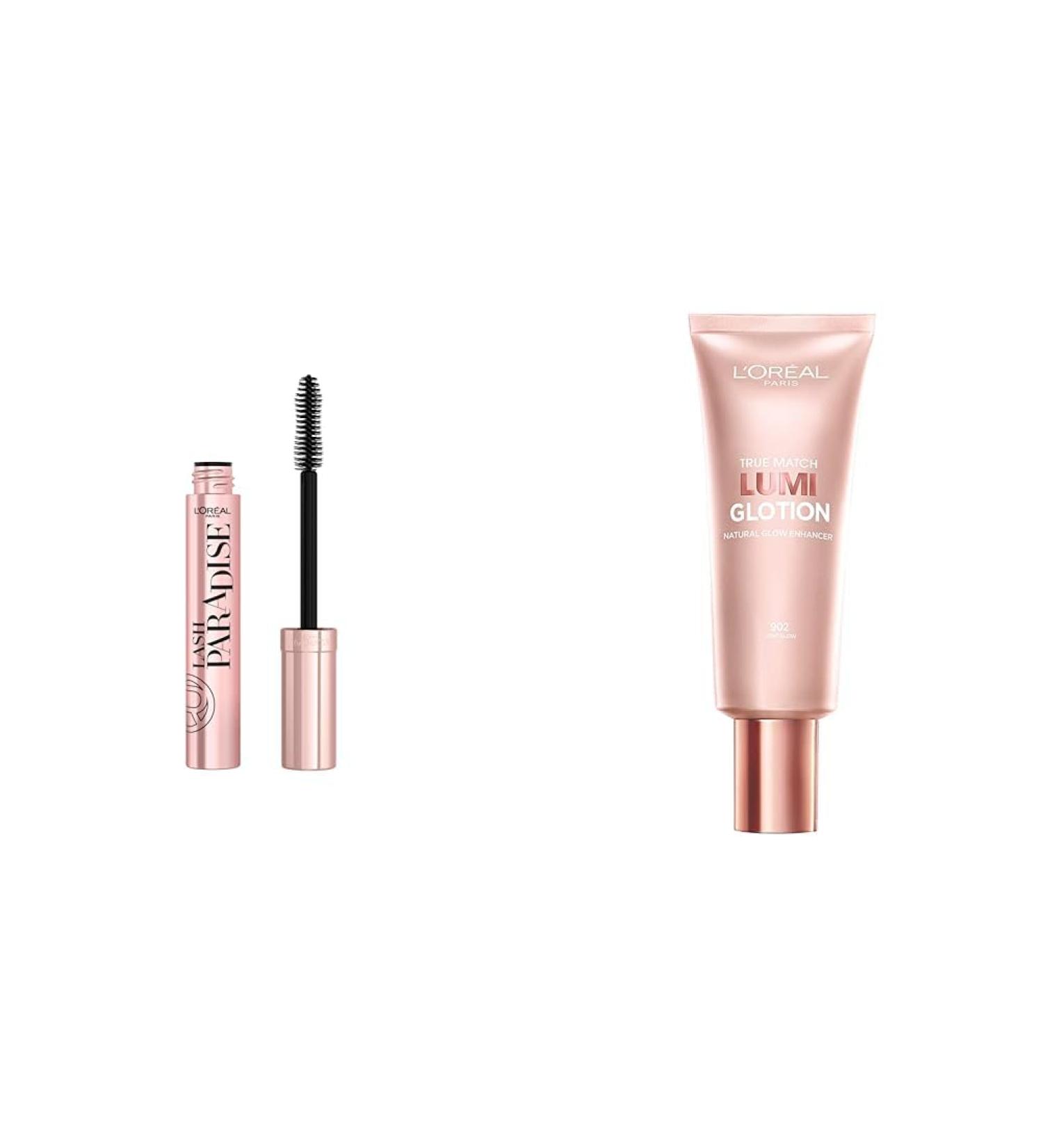 L'Oreal Paris Voluminous Lash Paradise Mascara Lengthening Mascara & True Match Lumi Glotion Natural Glow Enhancer Lotion Light 1.35 Ounces - Buy Online on GoSupps.com
