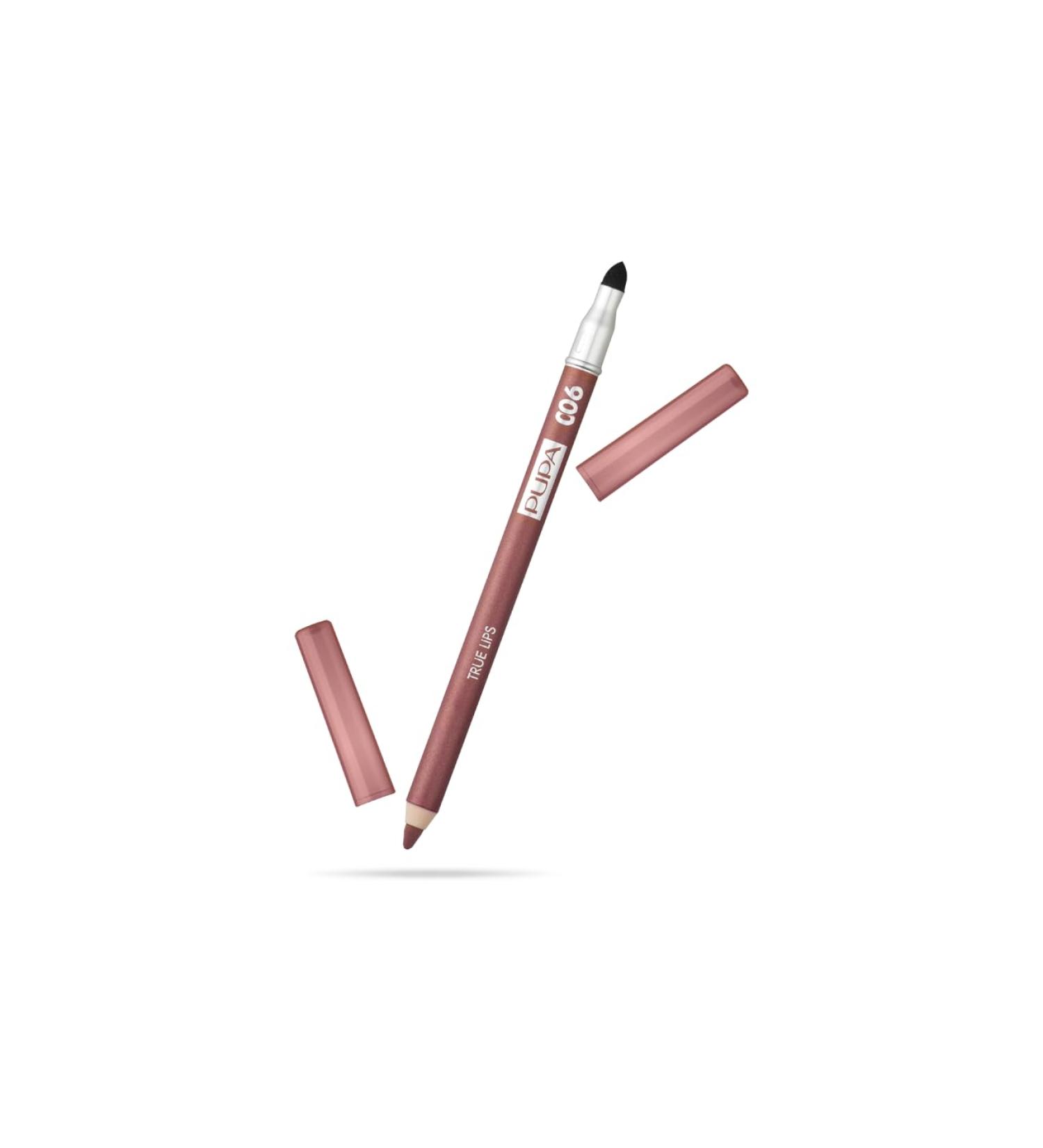 Pupa Milano True Lips Blendable Lip Contour Pencil - 006 Brown Red | 1.2g Women's Lip Pencil - International Shipping Available - Buy Online on GoSupps.com