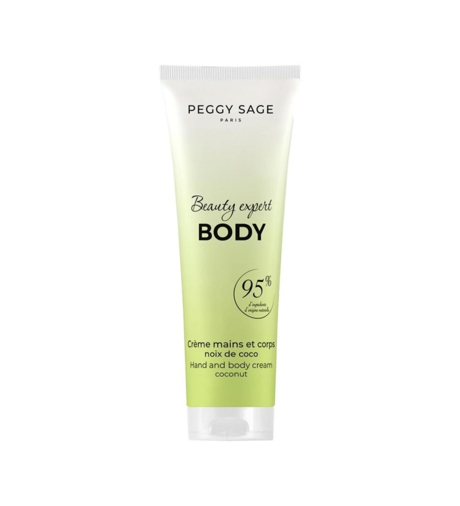 Peggy Sage - Cr me mains et corps - Noix de coco - 100ml