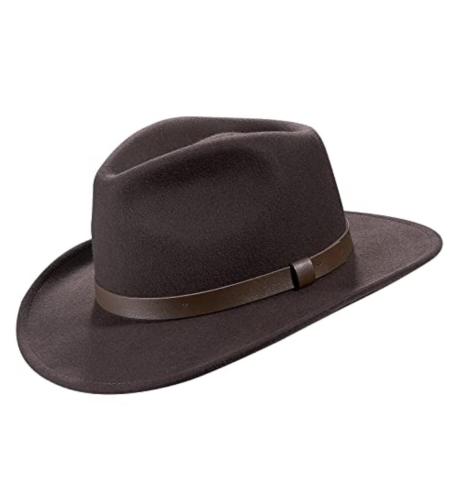 MIX BROWN Australian Wool Outback Cowboy Hat | Crushable Wide Brim Western Style | Coffee 7 3/8 - Buy Online on GoSupps.com