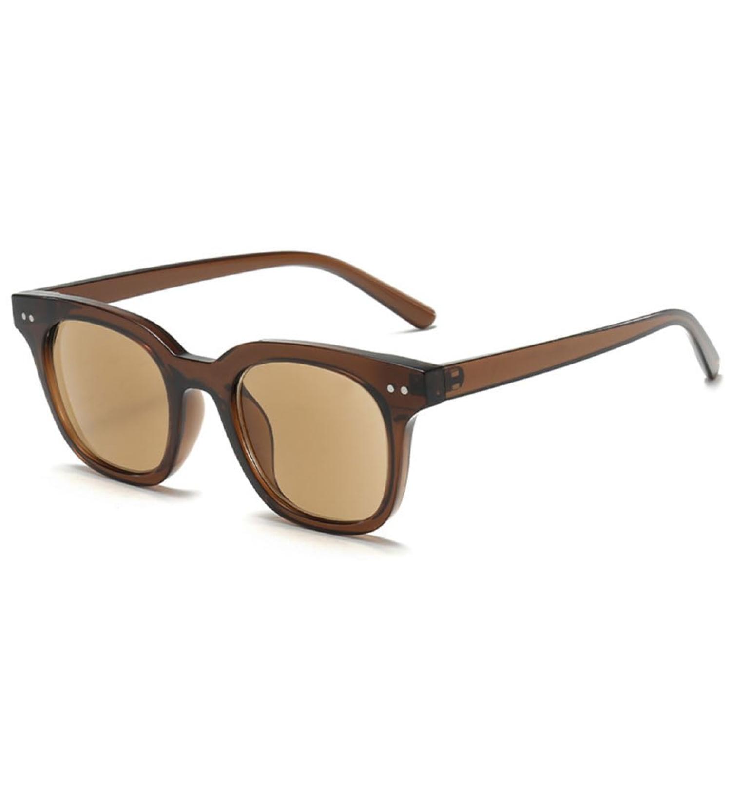 Vevesmundo Sun Reading Glasses with Blue Light Filter | Unisex Rectangular Sunglasses | Brown Frame & Lentils | Visual Aid Strength 3.5x - Buy Online on GoSupps.com