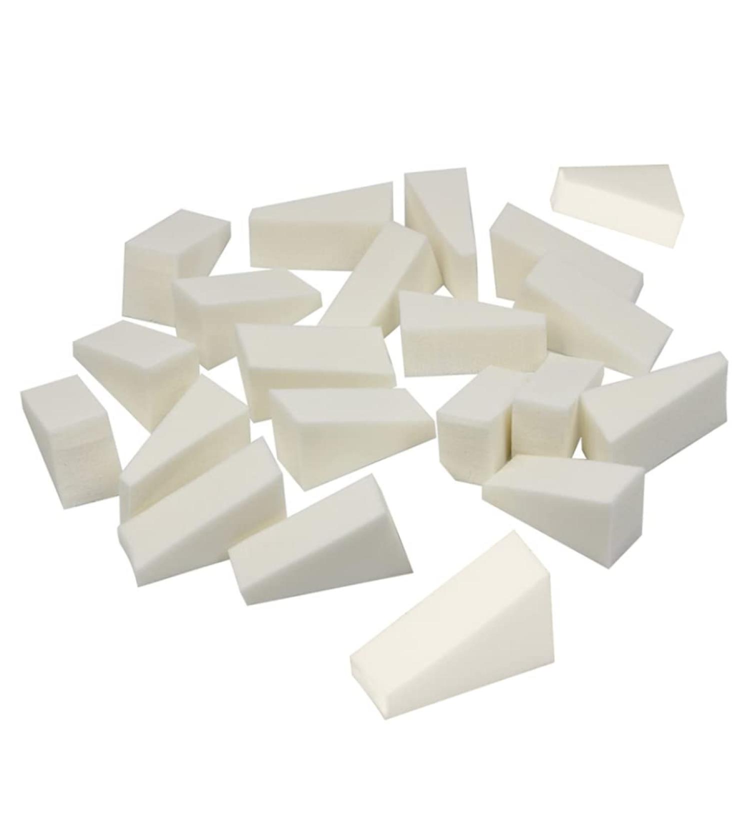 Cosmetics Sponge for Powder Makeup Sponge for Powder Makeup Sponge Set Triangle Shape Disposable Sponge Manicure Seal 50PCS - Buy Online on GoSupps.com