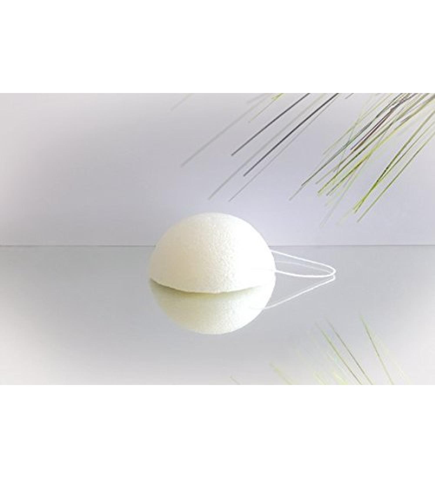 Konjac Sponge Pure for all skin types - 3 pack