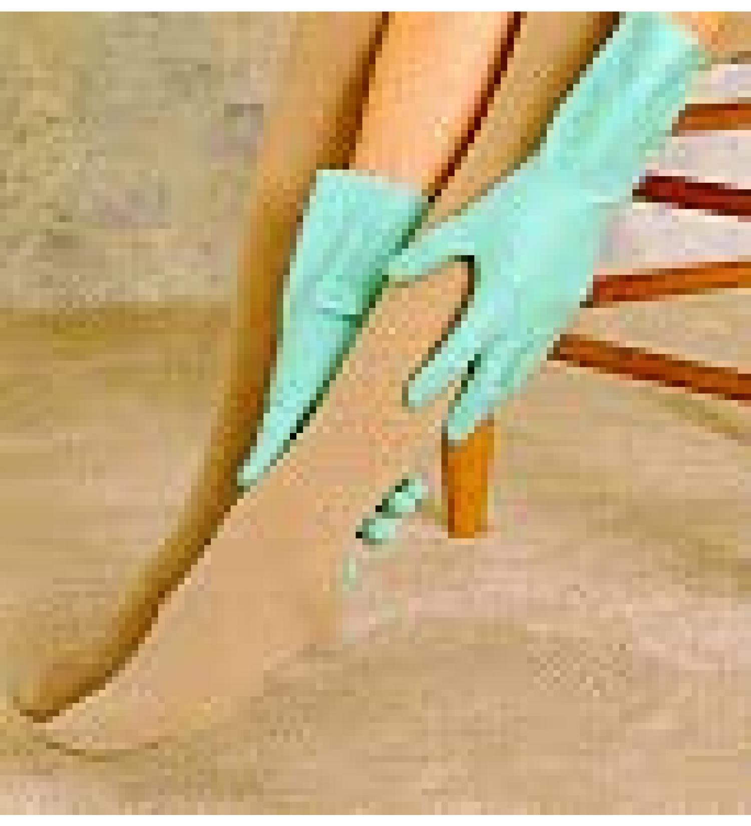 Professional Fitter's "Donning" Gloves from Sigvaris Caution size Medium 7.5 to 8 Medium (Pack of 2) Blue