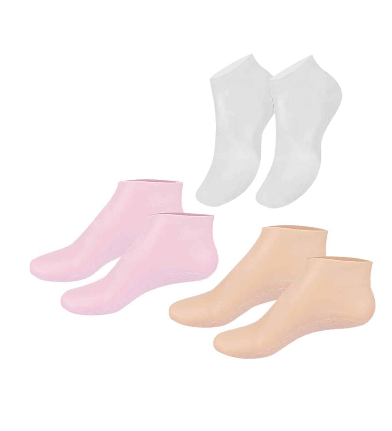 3 Pairs moisturizing Socks Cracked Heel Repair Non Socks Foot Socks Aloe Socks Lotion Socks spa Gel Socks moisturizing Lotion spa Socks for Women Heel Socks Miss Sebs Sole of Foot - Buy Online on GoSupps.com