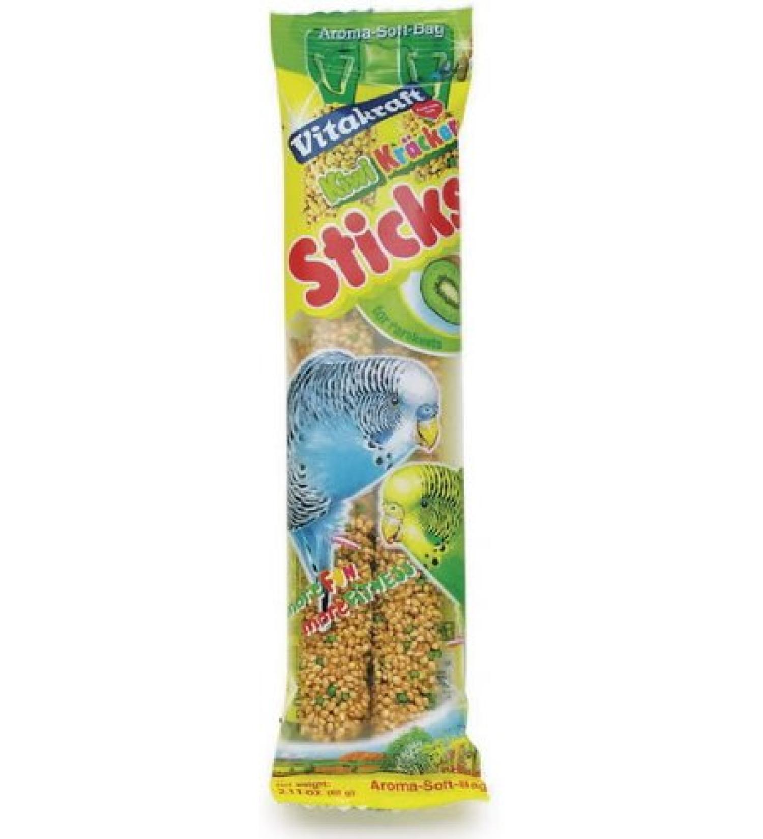 2 Budgie Kiwi Sticks Treat 60g - Vitakraft (TP)(VITBKS)