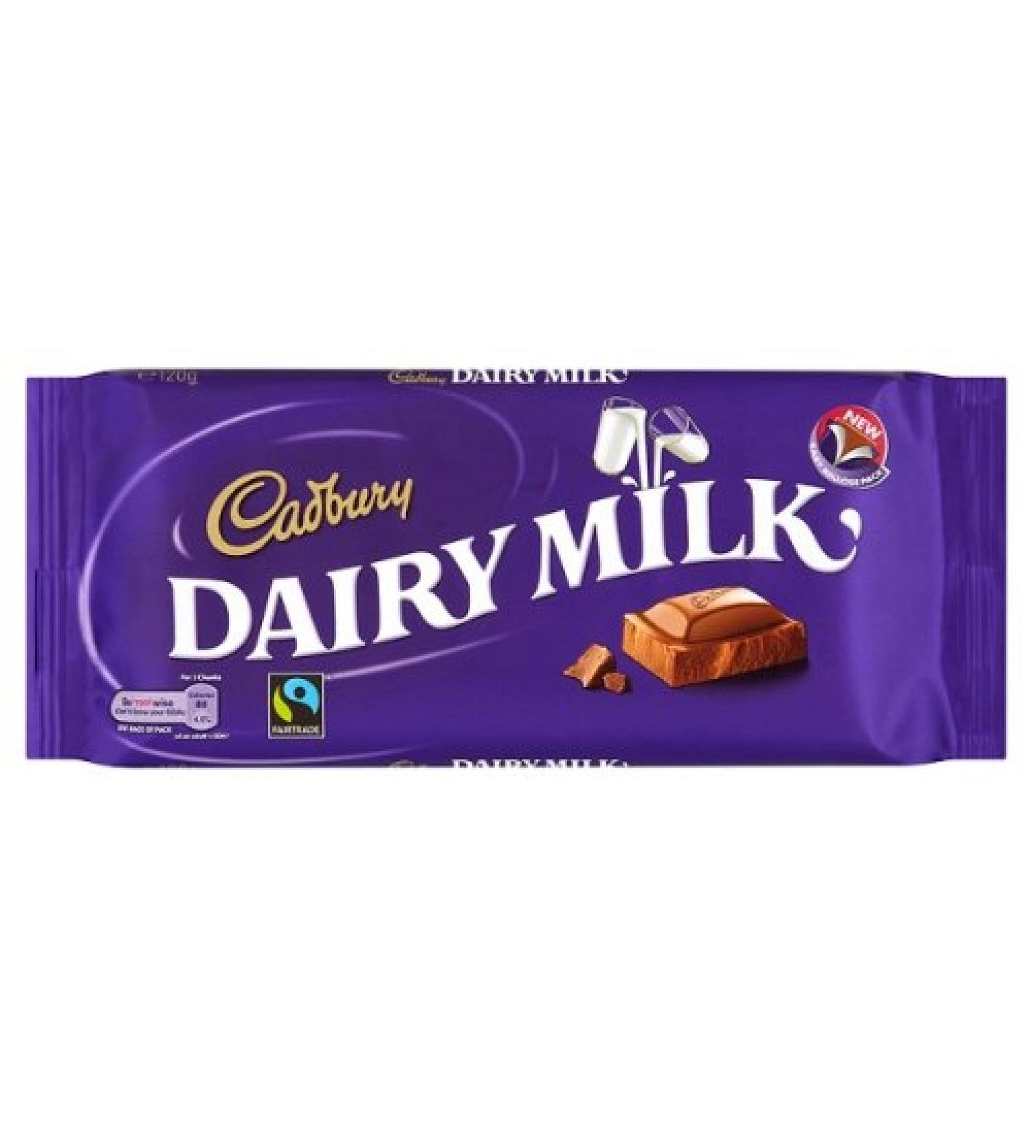 Cadbury Cadbury Fairtrade Dairy Milk Pack of 16 120g