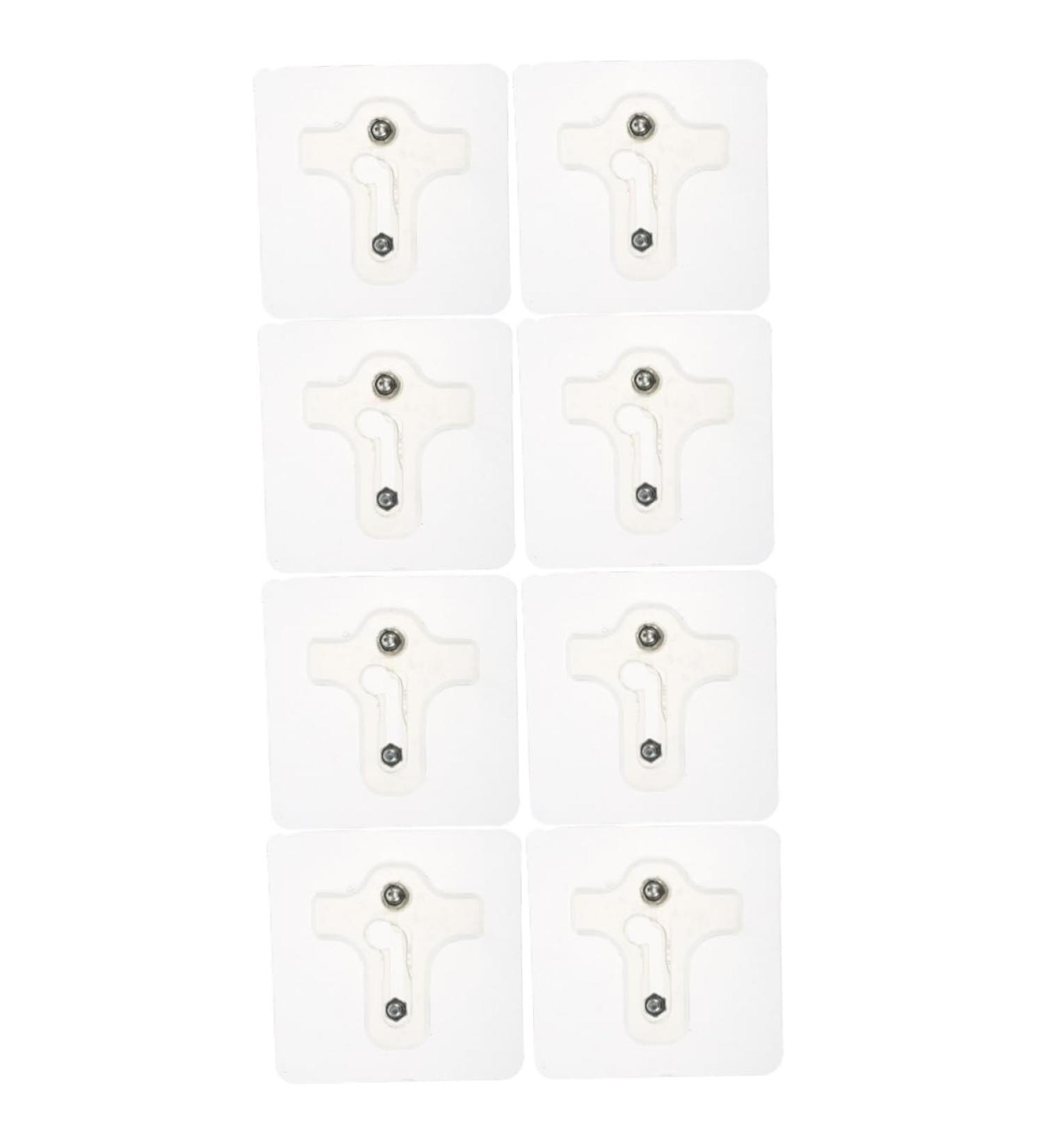 Alipis 8 Pcs Punch Stickers Heavy Duty Clothes Hanger Rack Transparent Seamless Hook No Adhesive Hooks 7.8X7.8X1.2CMx2pcs Transparentx2pcs - Buy Online on GoSupps.com