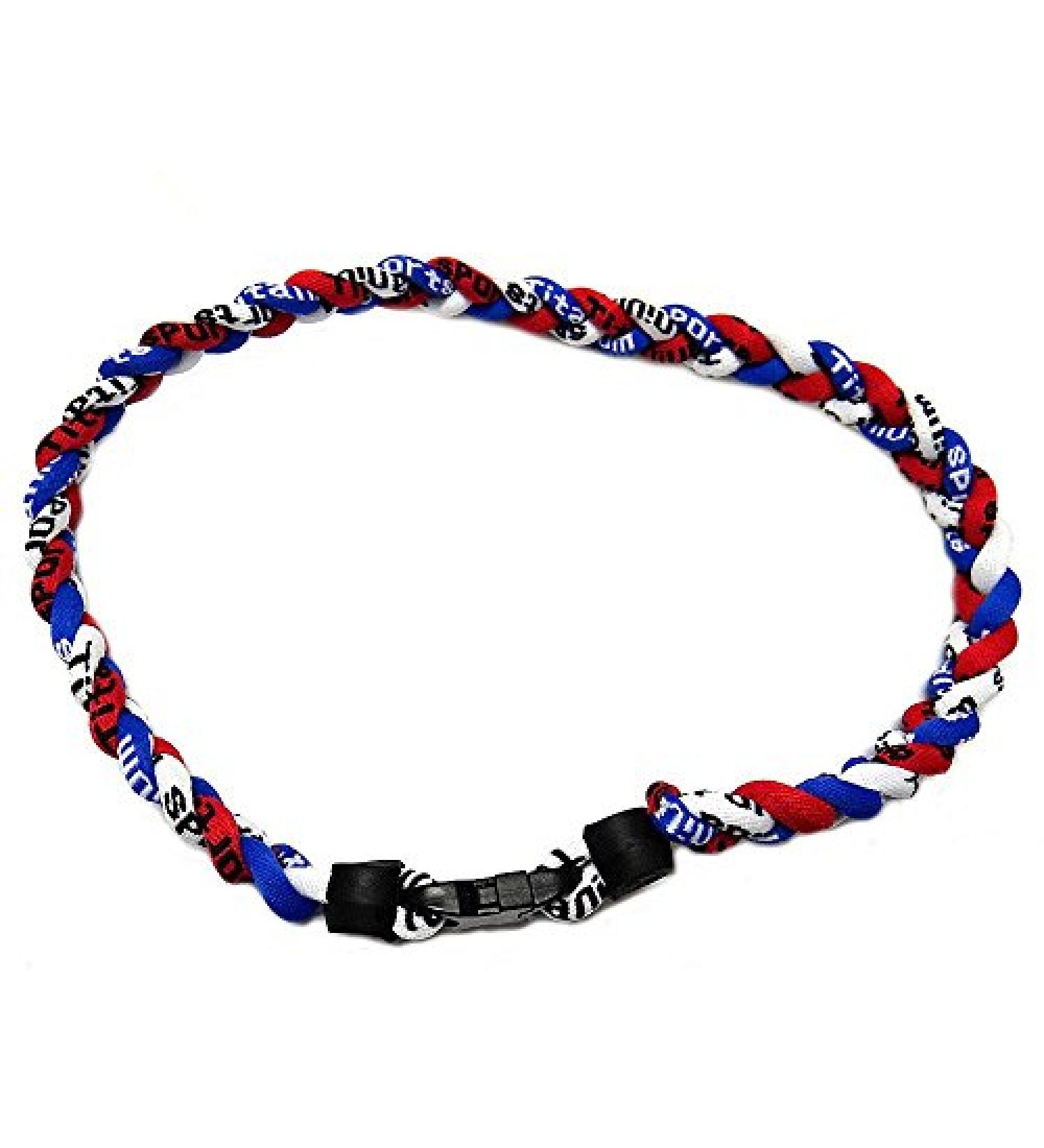 SEITG 3 Rope Tornado Titanium Sport Necklace 20 - Pack of 10 - Buy Online on GoSupps.com